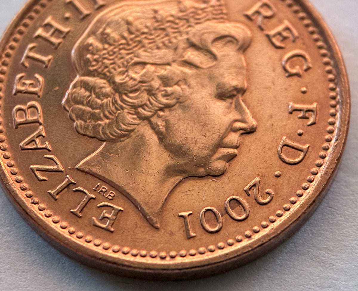 1 Penny 2001 Elisabeth II GB Großbritannien Münze Kupfer