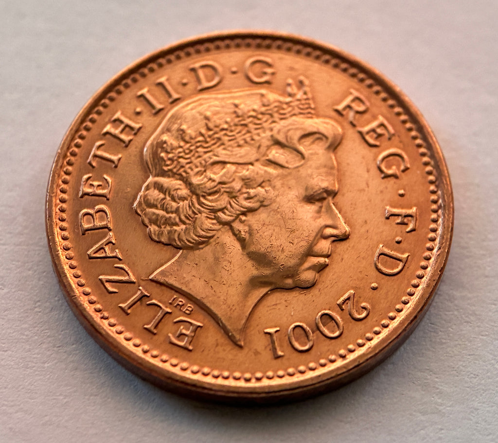 1 Penny 2001 Elisabeth II GB Großbritannien Münze Kupfer