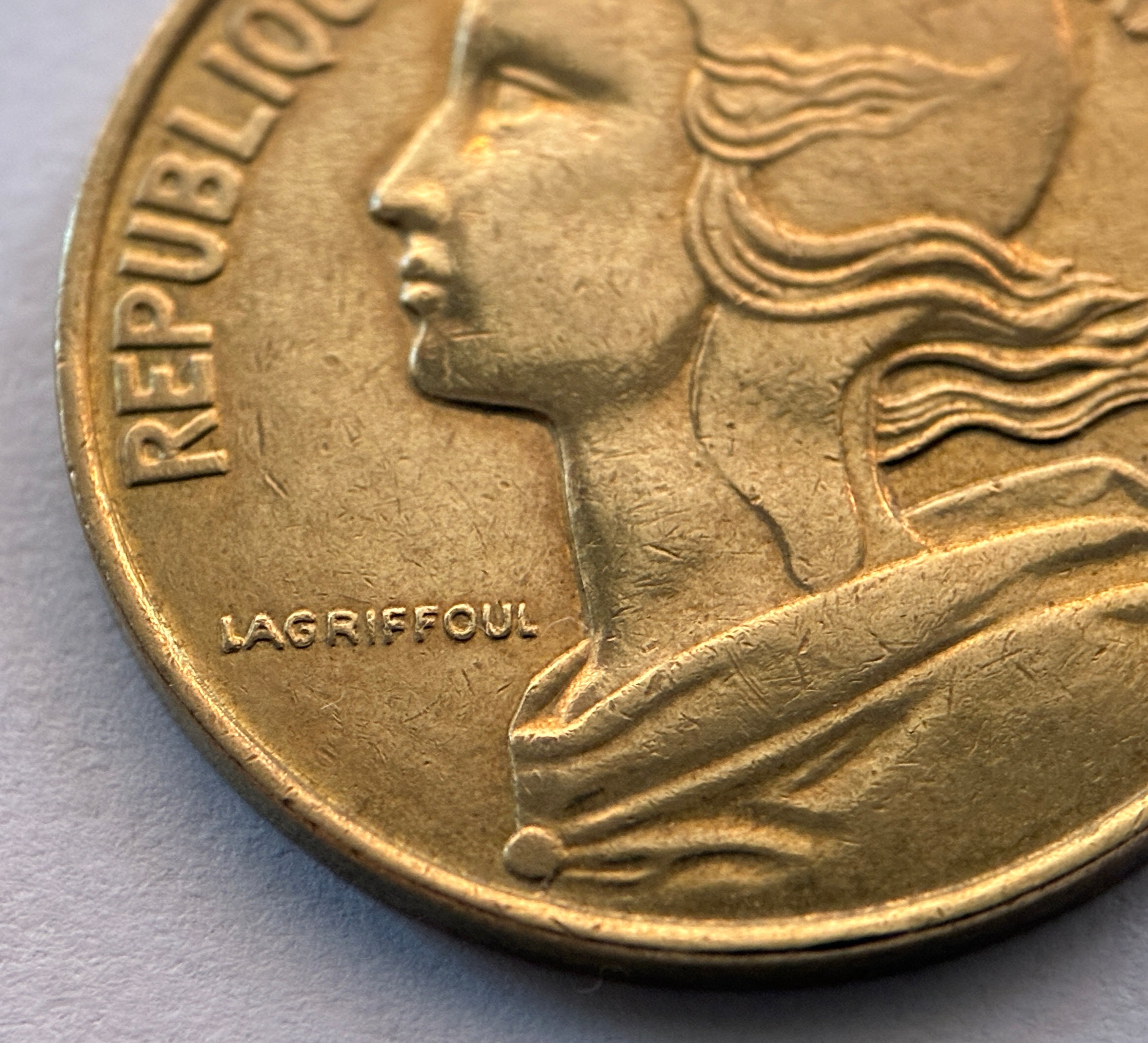 10 Centimes 1995 Frankreich Marianne Aluminiumbronze Münze