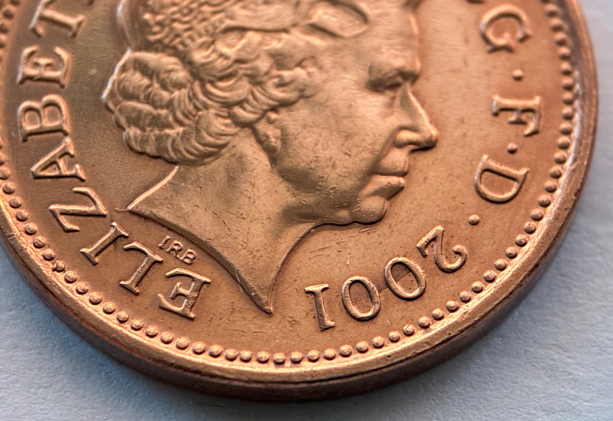 1 Penny 2001 Elisabeth II GB Großbritannien Münze Kupfer