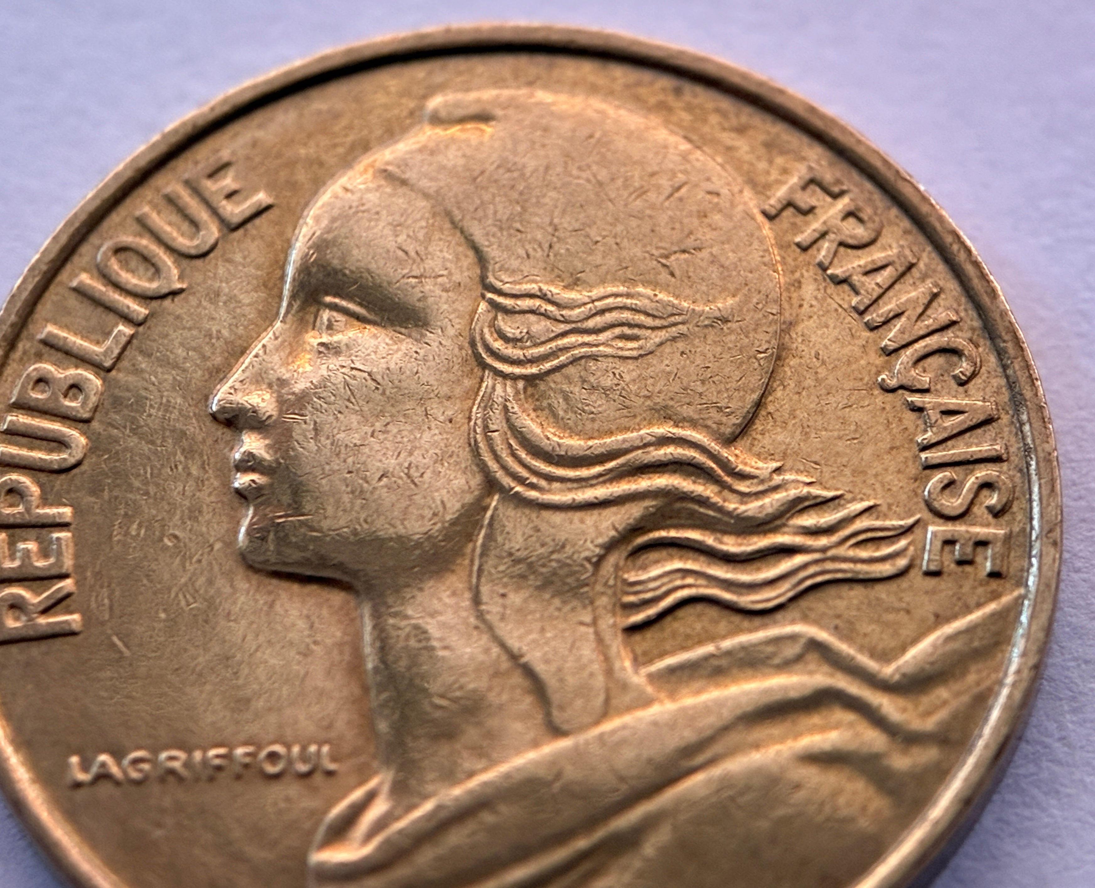 10 Centimes 1995 Frankreich Marianne Aluminiumbronze Münze