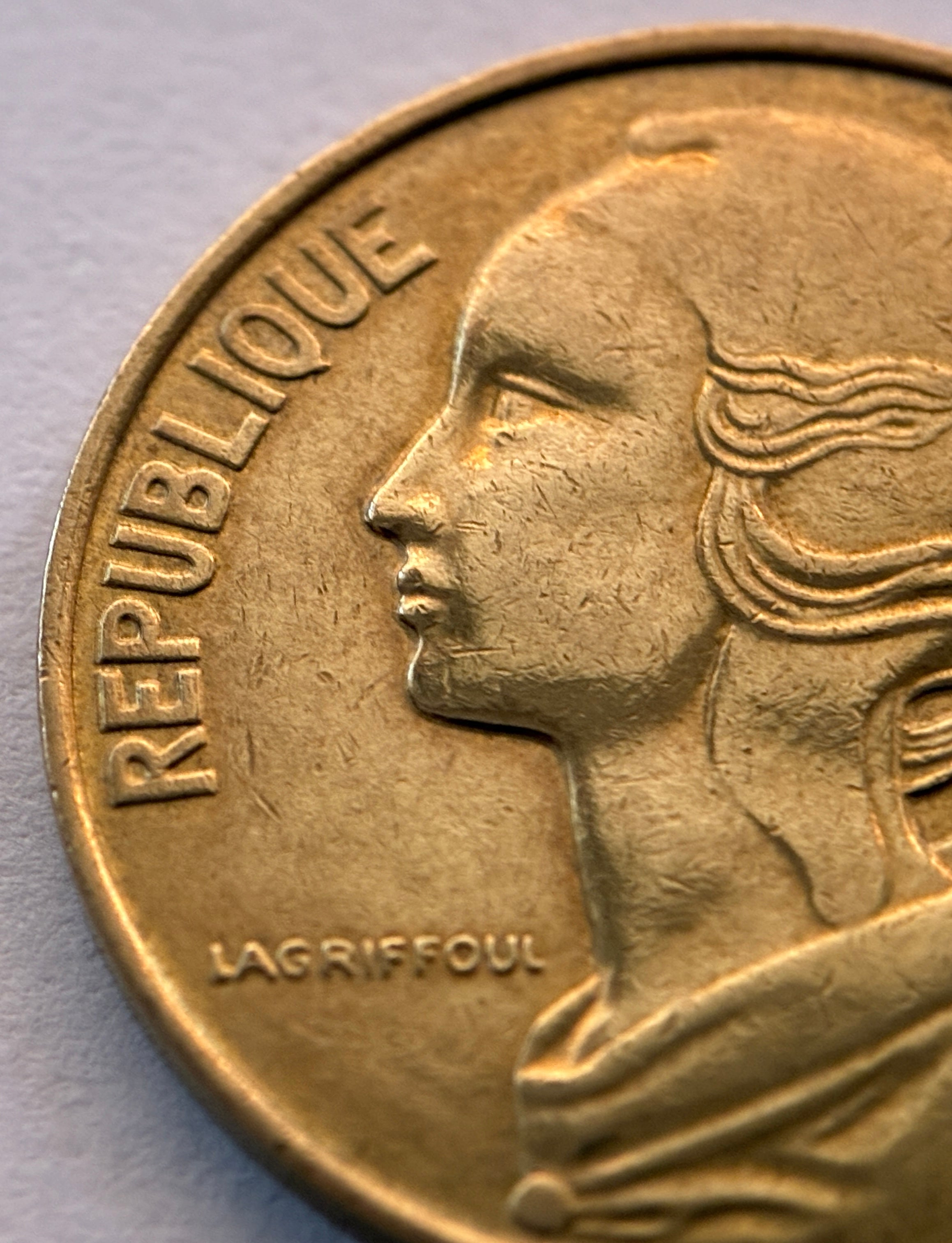 10 Centimes 1995 Frankreich Marianne Aluminiumbronze Münze