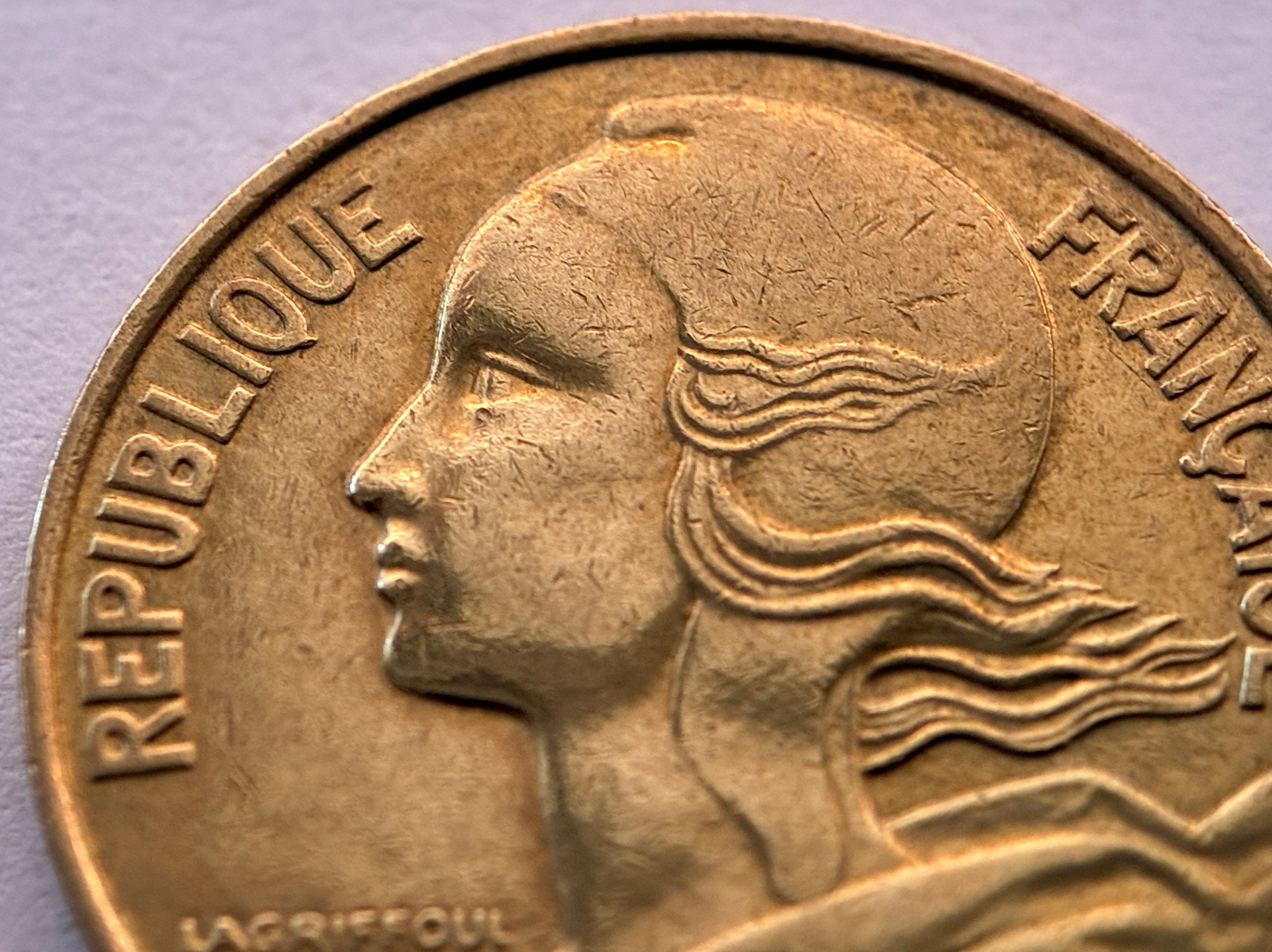 10 Centimes 1995 Frankreich Marianne Aluminiumbronze Münze