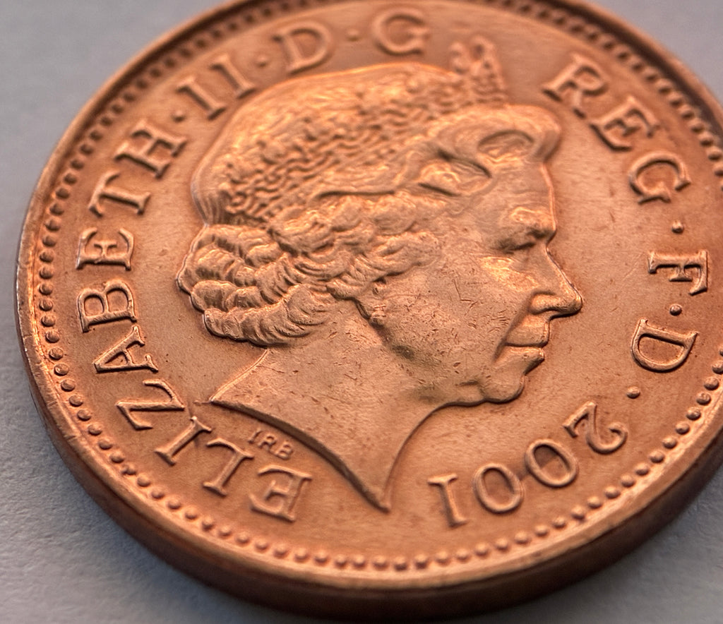 1 Penny 2001 Elisabeth II GB Großbritannien Münze Kupfer