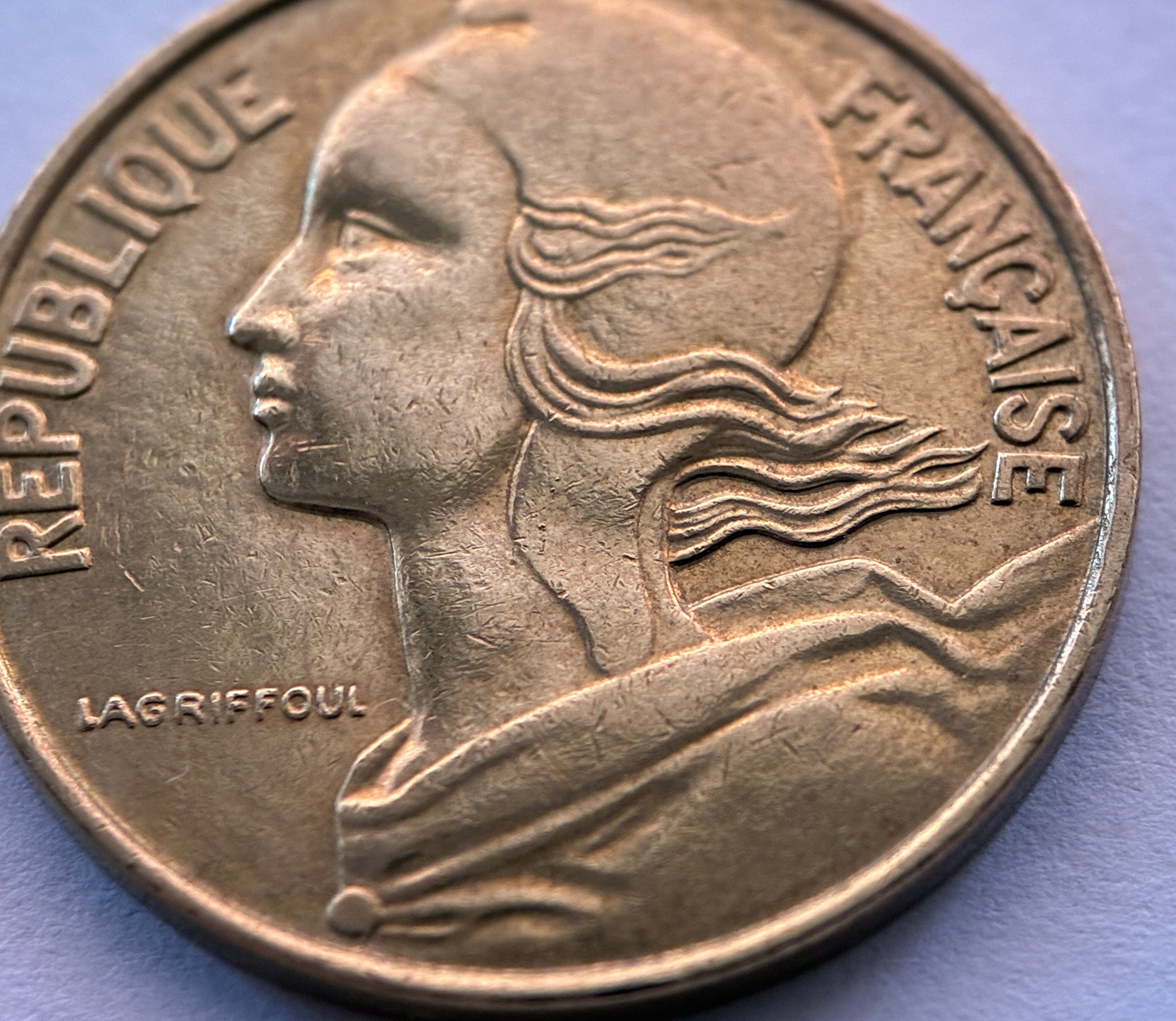 10 Centimes 1995 Frankreich Marianne Aluminiumbronze Münze