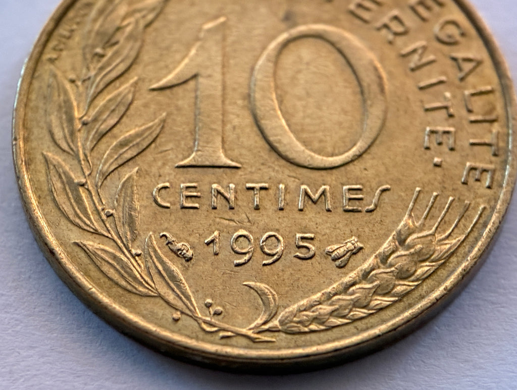 10 Centimes 1995 Frankreich Marianne Aluminiumbronze Münze