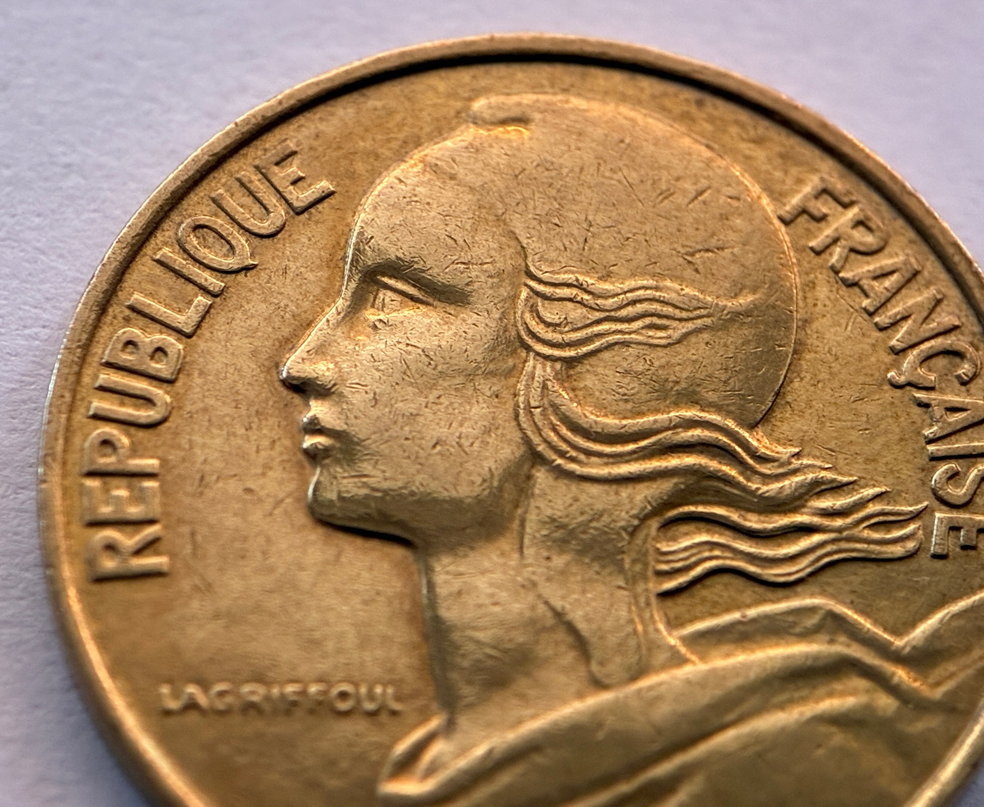 10 Centimes 1995 Frankreich Marianne Aluminiumbronze Münze