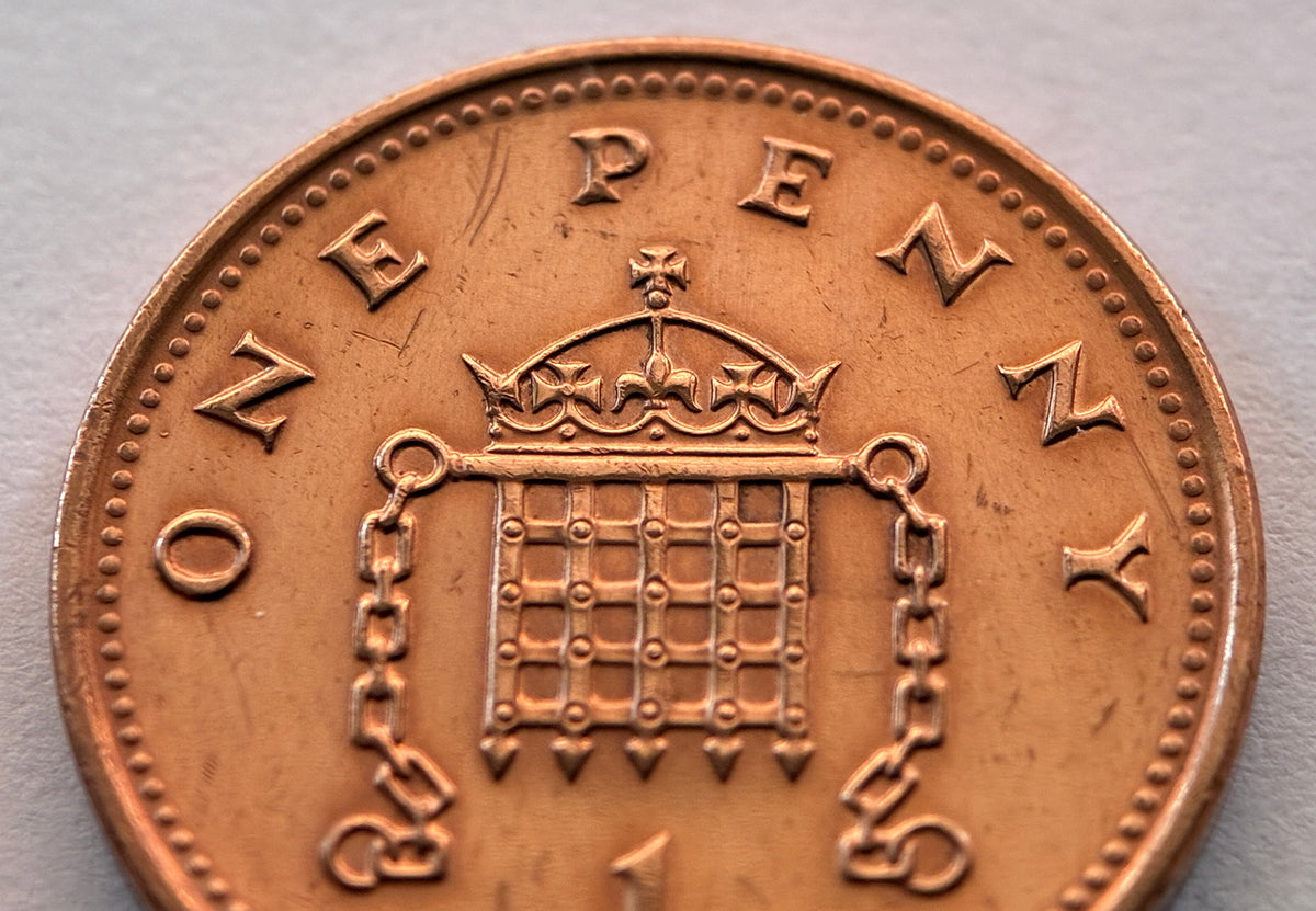 1 Penny 2001 Elisabeth II GB Großbritannien Münze Kupfer