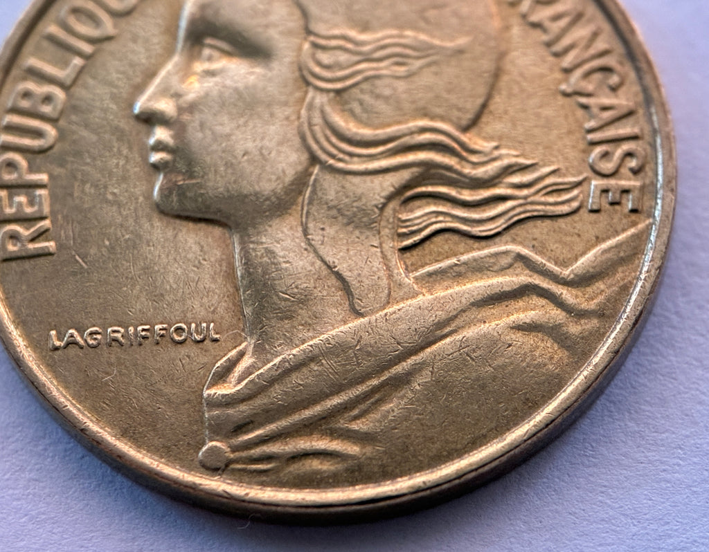 10 Centimes 1995 Frankreich Marianne Aluminiumbronze Münze