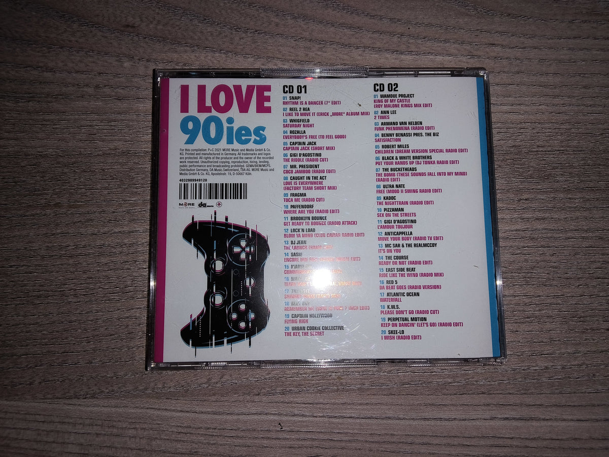 I LOVE 90ies – Vol. 01 | 2 CD Compilation | Eurodance, Dance & Pop Klassiker