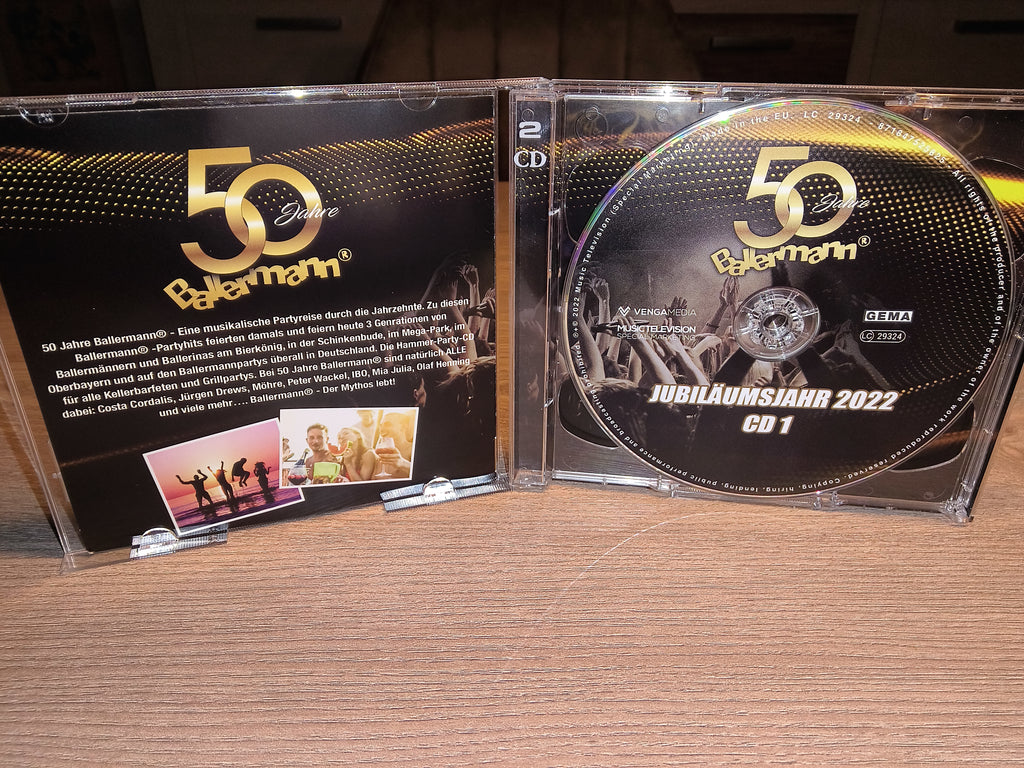 50 Jahre Ballermann Jubiläumsjahr 2022 | 2CD Sampler | 44 Party Hits | Musik CD | Zustand sehr gut