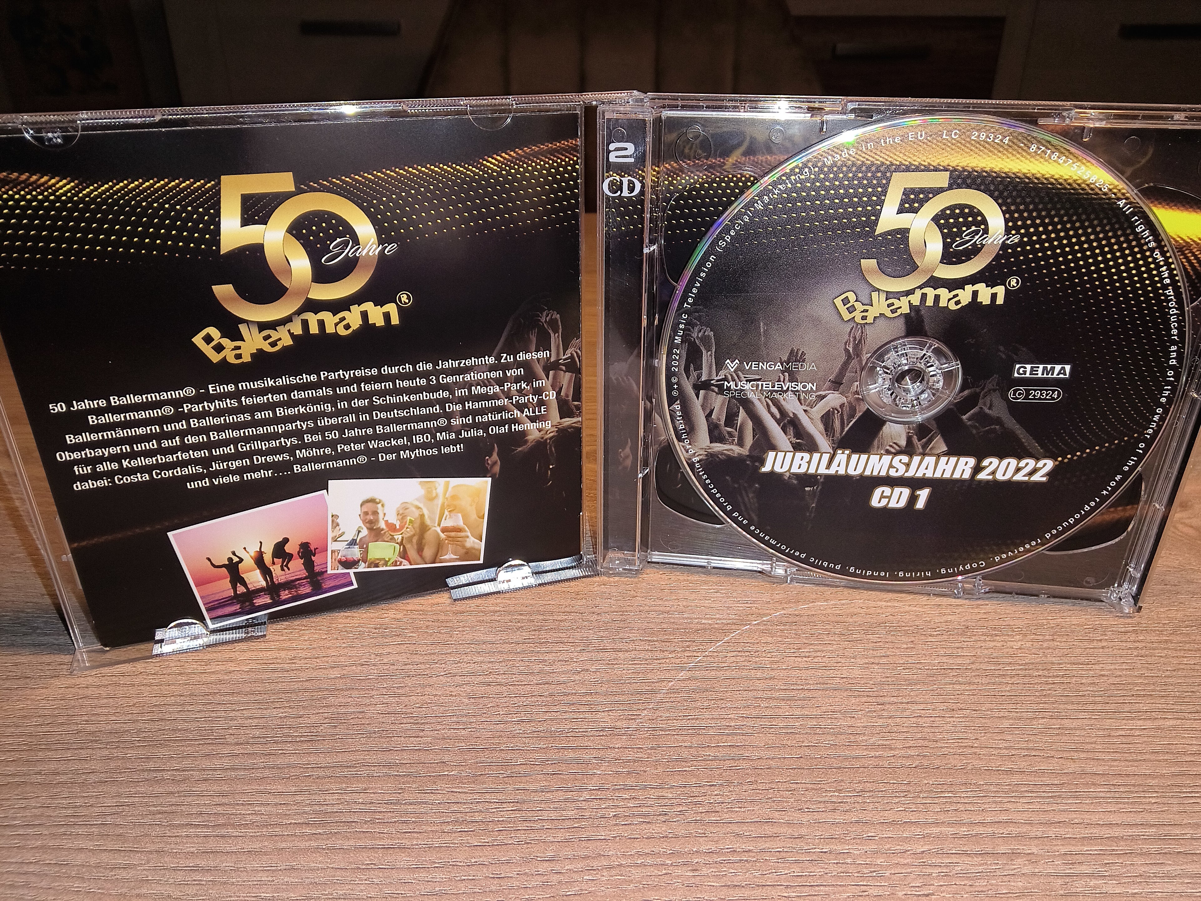 50 Jahre Ballermann Jubiläumsjahr 2022 | 2CD Sampler | 44 Party Hits | Musik CD | Zustand sehr gut