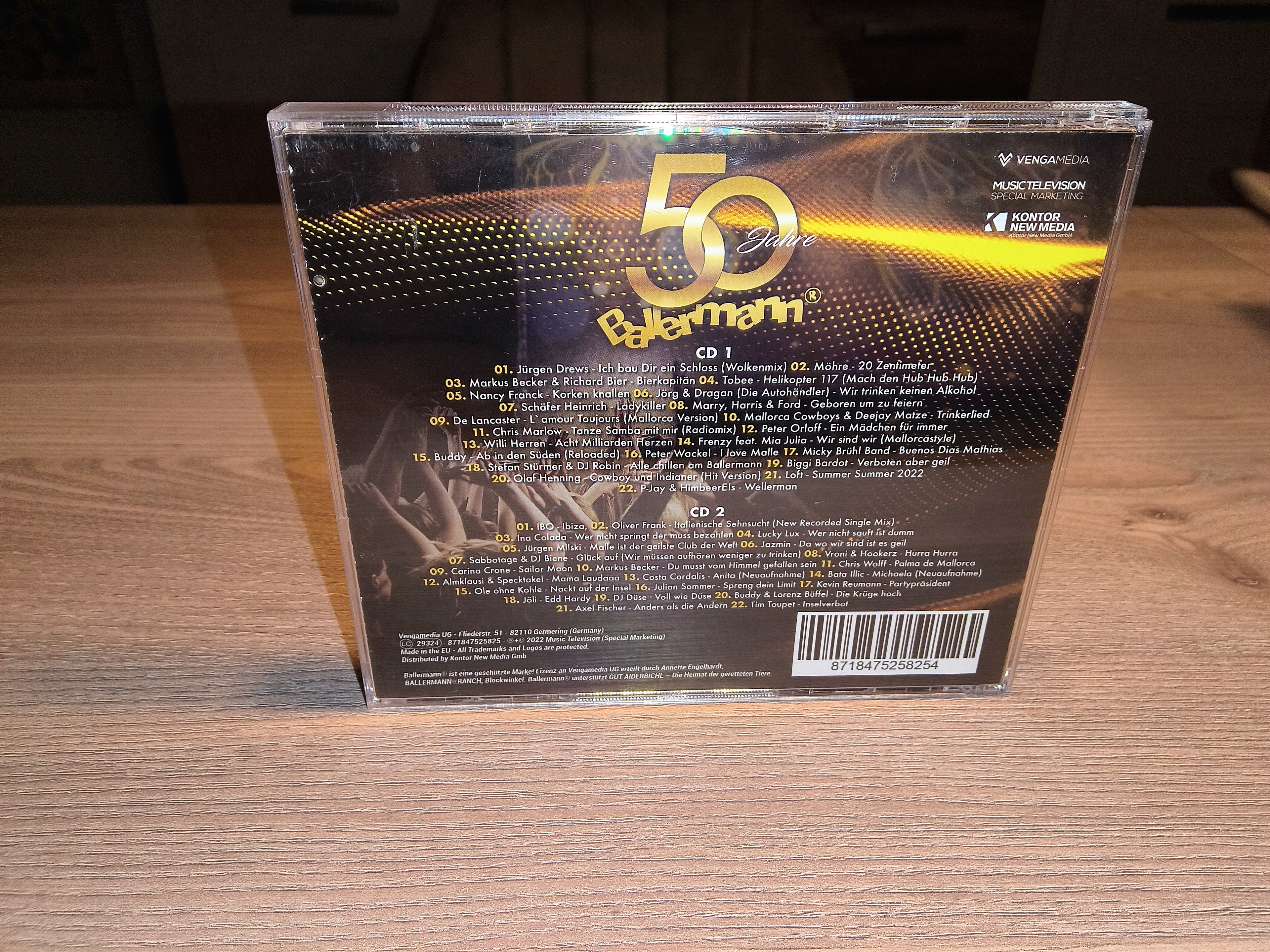 50 Jahre Ballermann Jubiläumsjahr 2022 | 2CD Sampler | 44 Party Hits | Musik CD | Zustand sehr gut