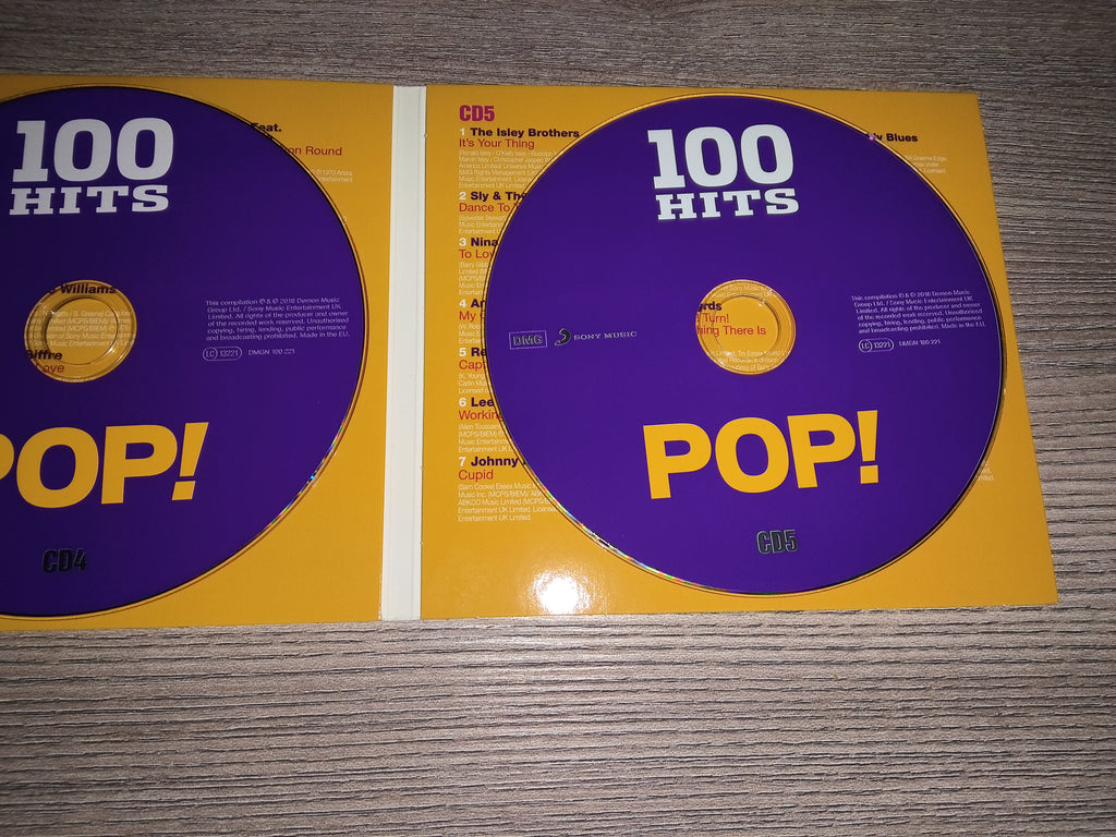 100 Hits Pop! | 5 CDs | Boxset | Pop-Klassiker | Sampler | Musik CD | Zustand sehr gut