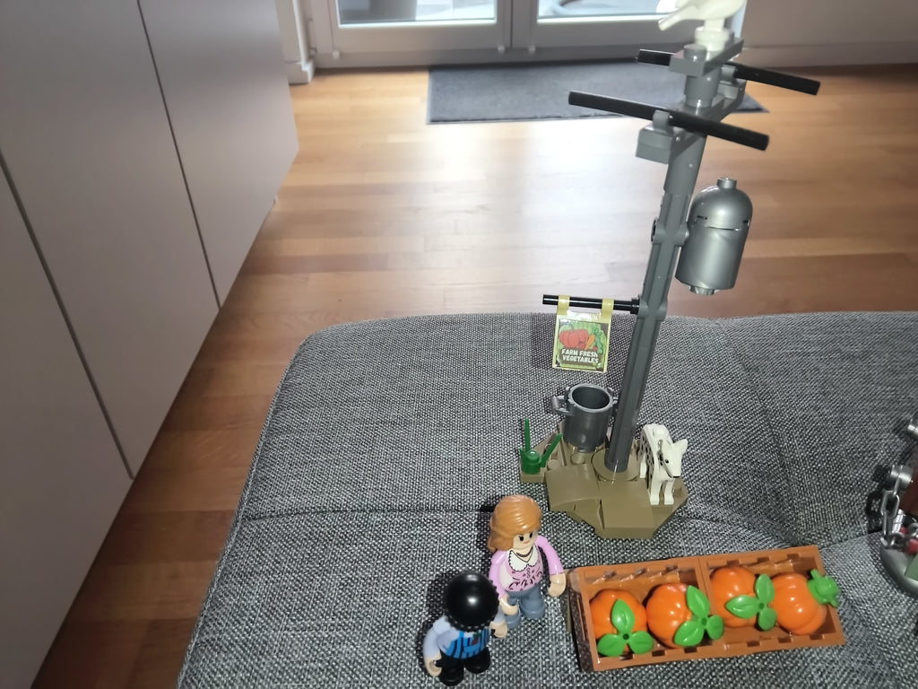 Klemmbausteinset | Ernte-Truck mit Markstand-Zubehör | Zustand sehr gut