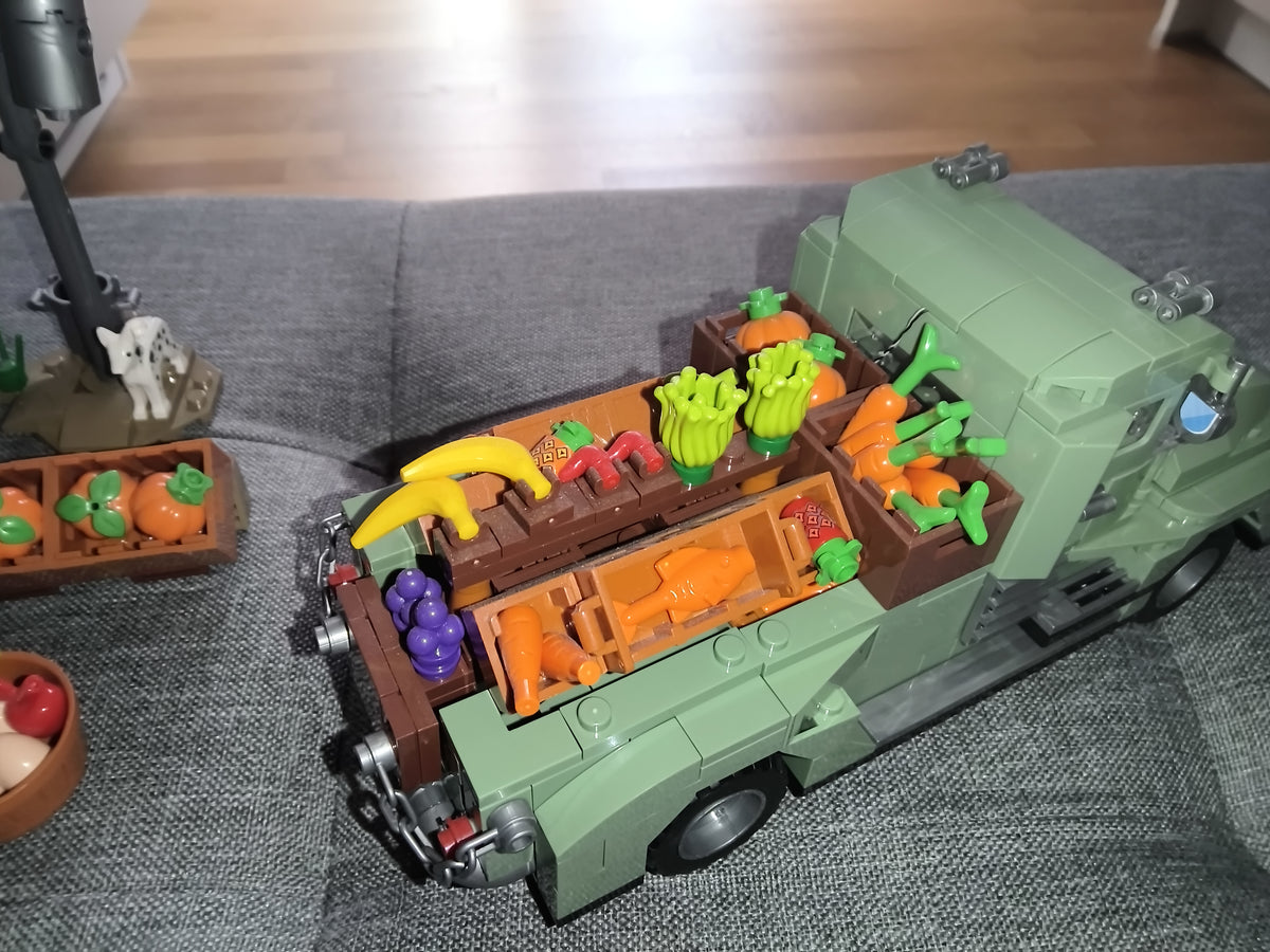 Klemmbausteinset | Ernte-Truck mit Markstand-Zubehör | Zustand sehr gut