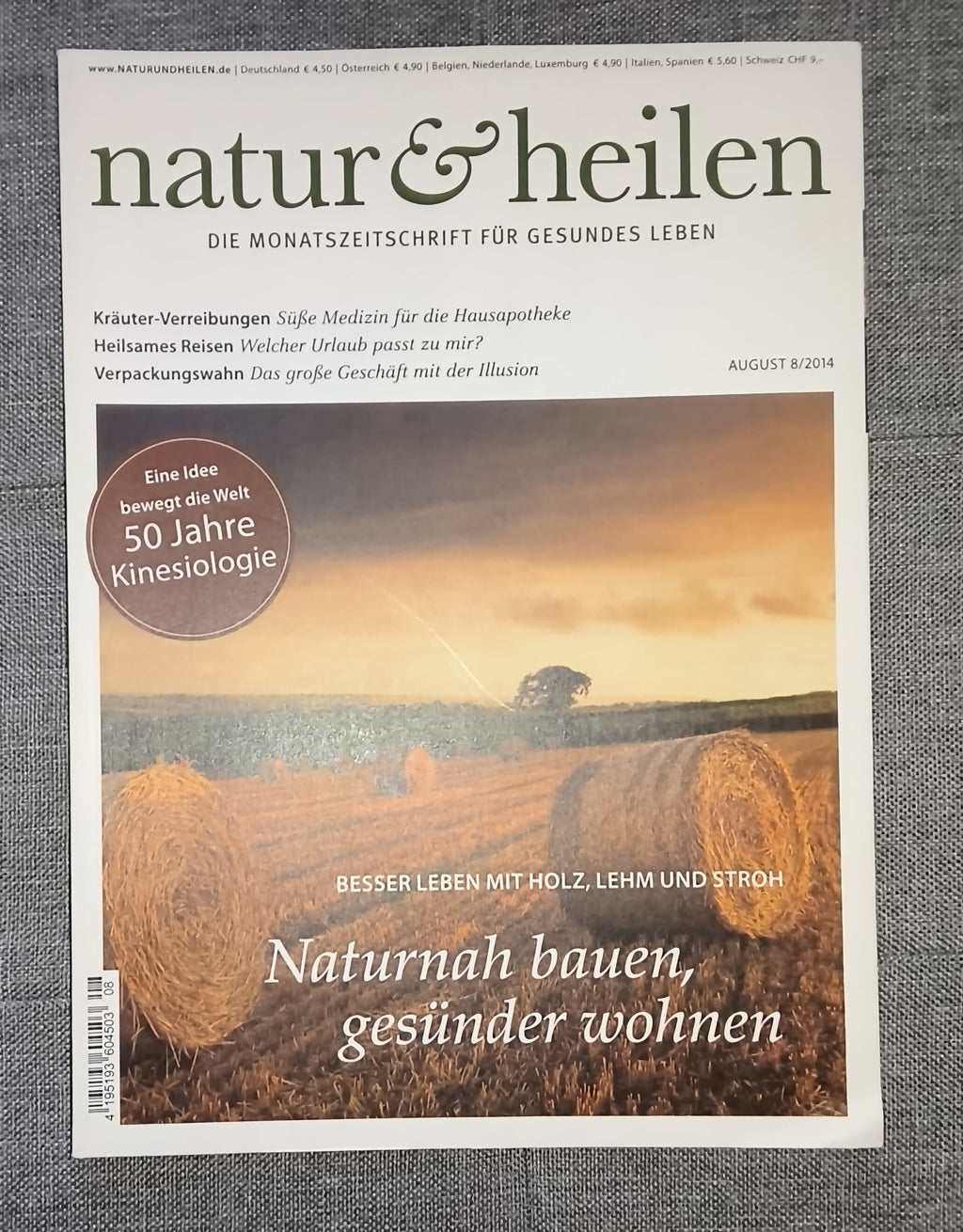 natur & heilen | Die Monatszeitschrift für gesundes Leben | Ausgabe August 2014 | Zeitschrift | Zustand sehr gut