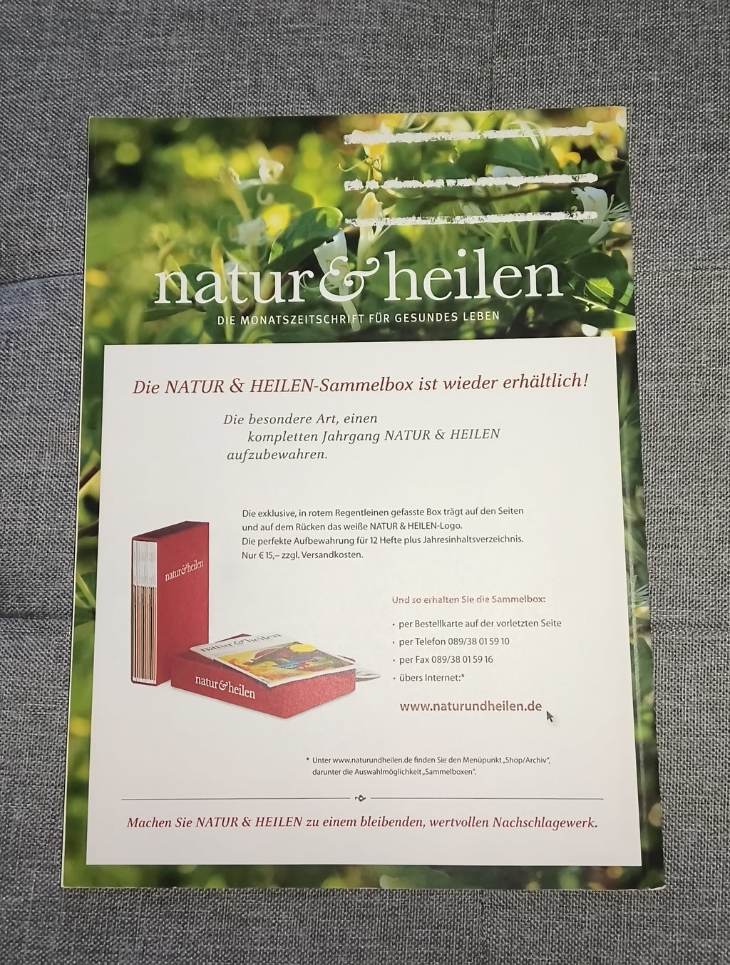natur & heilen | Die Monatszeitschrift für gesundes Leben | Ausgabe August 2014 | Zeitschrift | Zustand sehr gut