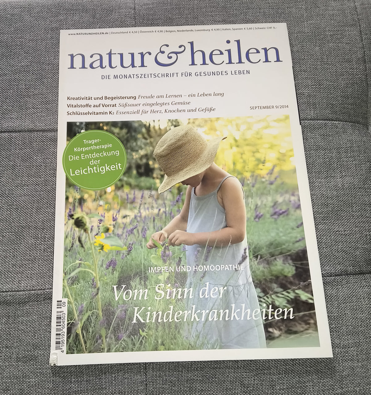 natur & heilen | Die Monatszeitschrift für gesundes Leben | Ausgabe September 2014 | Zeitschrift | Zustand sehr gut