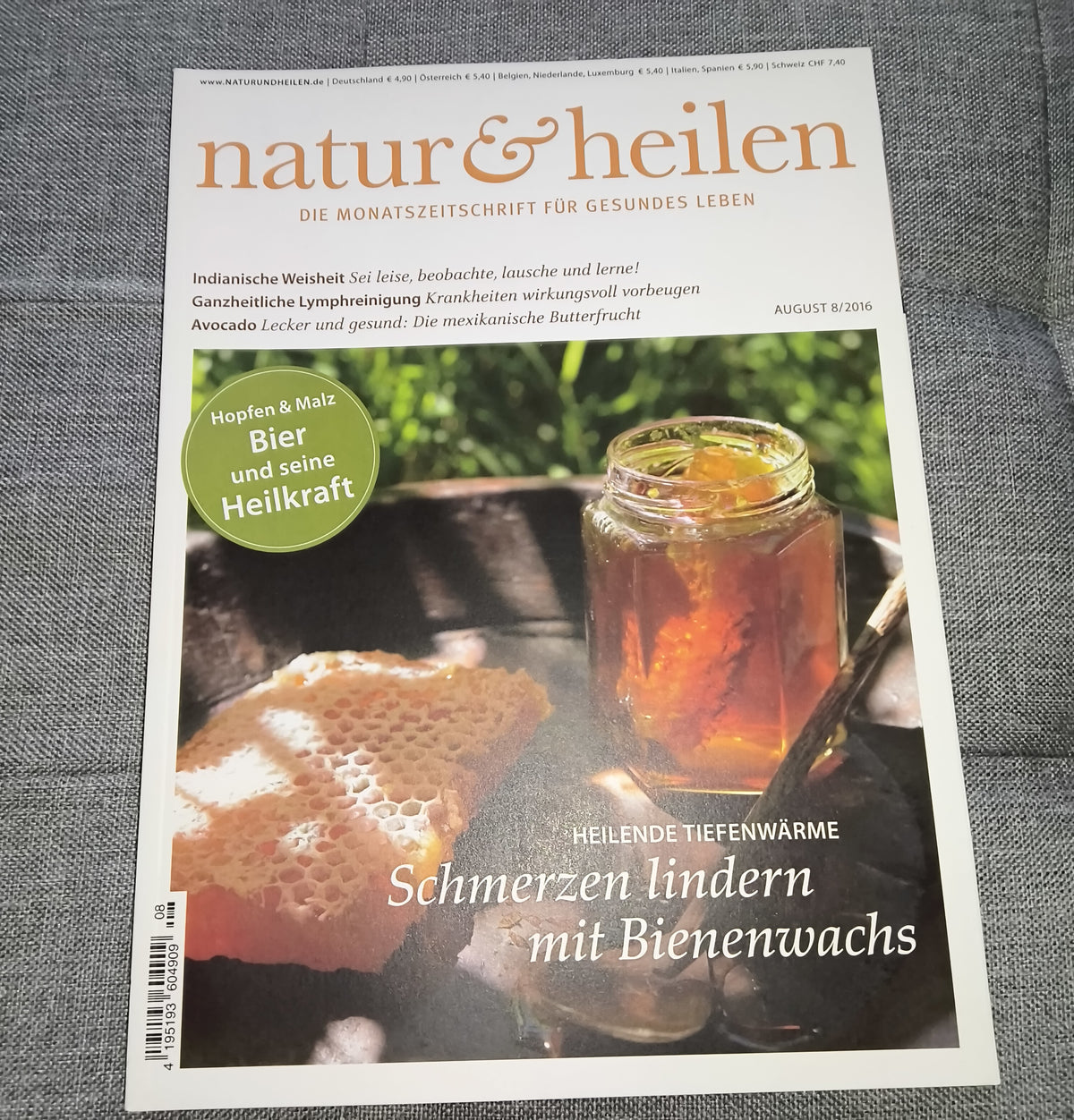 natur & heilen | Die Monatszeitschrift für gesundes Leben | Ausgabe August 2016 | Zeitschrift | Zustand sehr gut