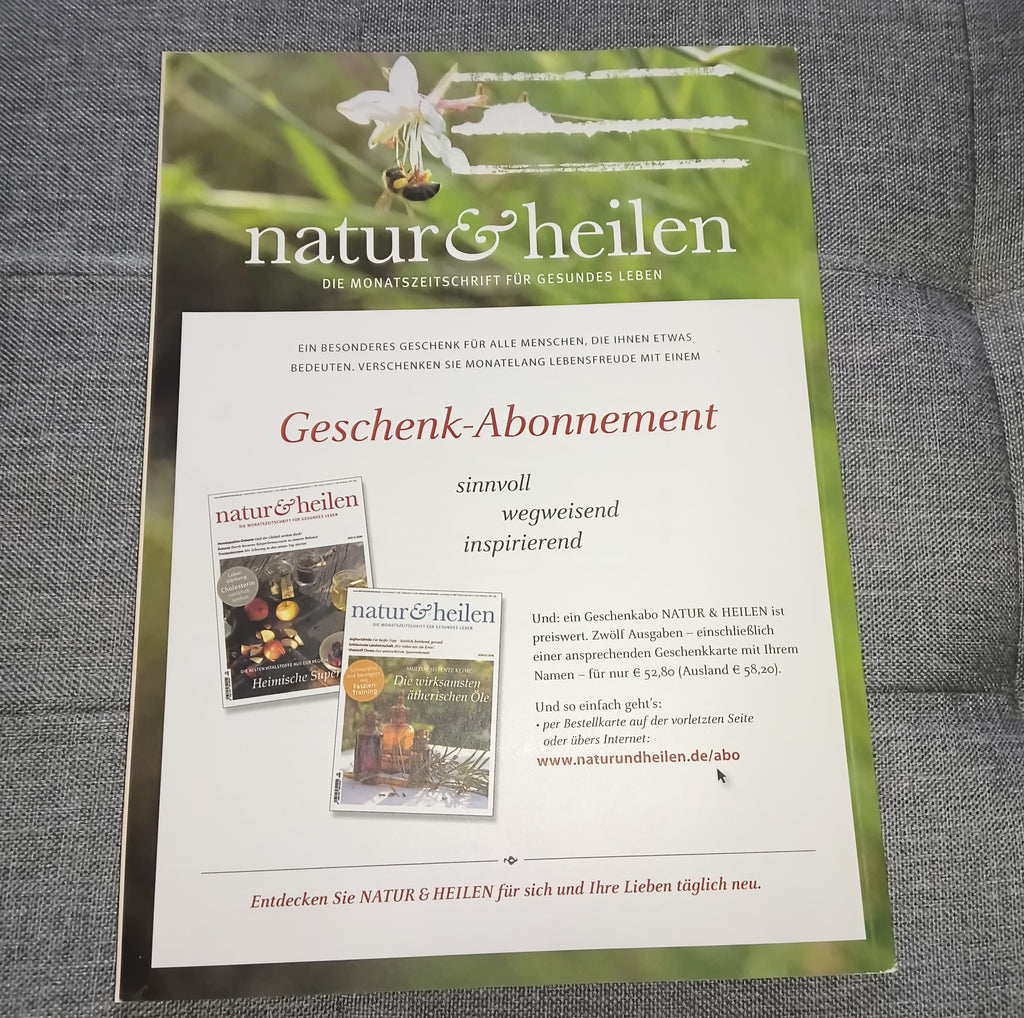 natur & heilen | Die Monatszeitschrift für gesundes Leben | Ausgabe August 2016 | Zeitschrift | Zustand sehr gut
