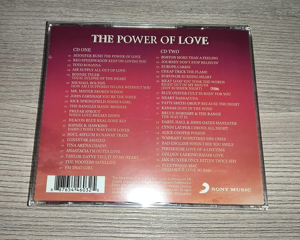 The Power Of Love | 40 Powerful Love Ballads | Jennifer Rush | Bonnie Tyler | etc. | 2013 | 2 Musik CDs | Zustand sehr gut