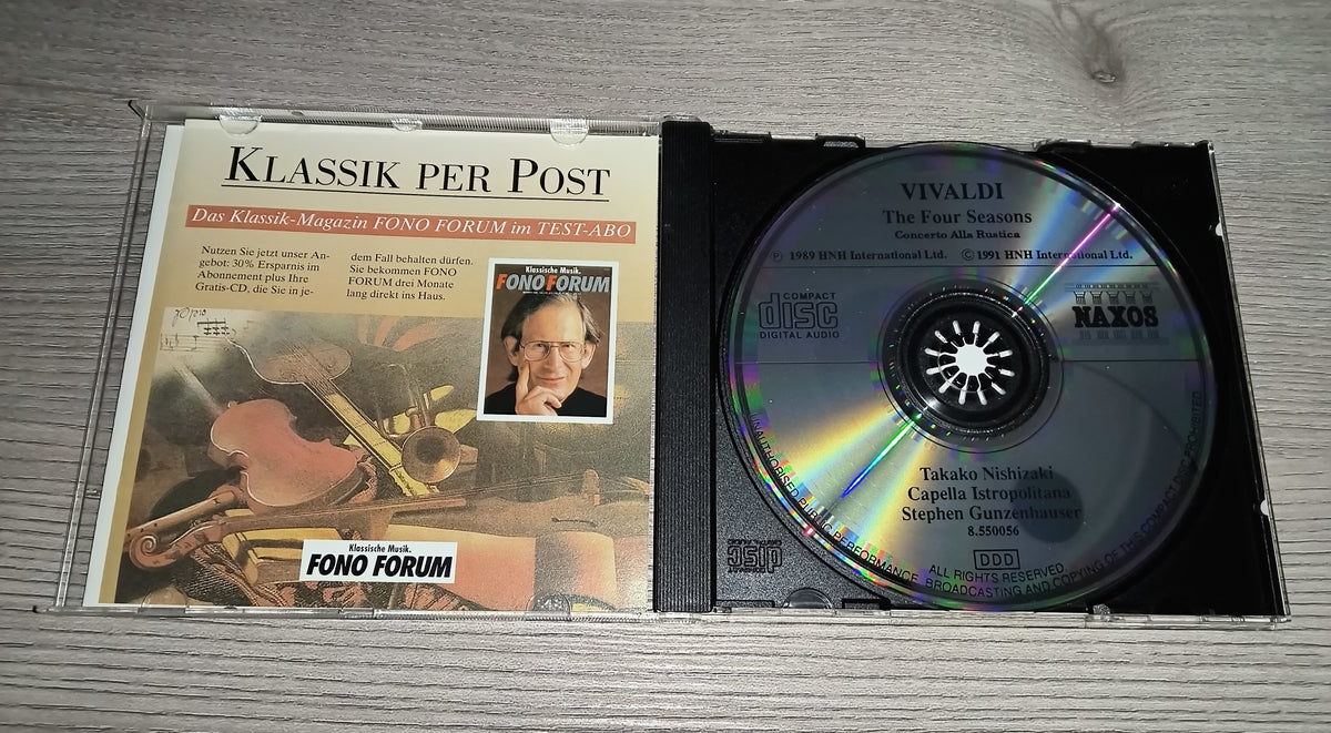 Vivaldi | The Four Seasons | Die Vier Jahreszeiten | Concerto Alla Rustica | Takako Nishizaki | Musik CD | Zustand sehr gut