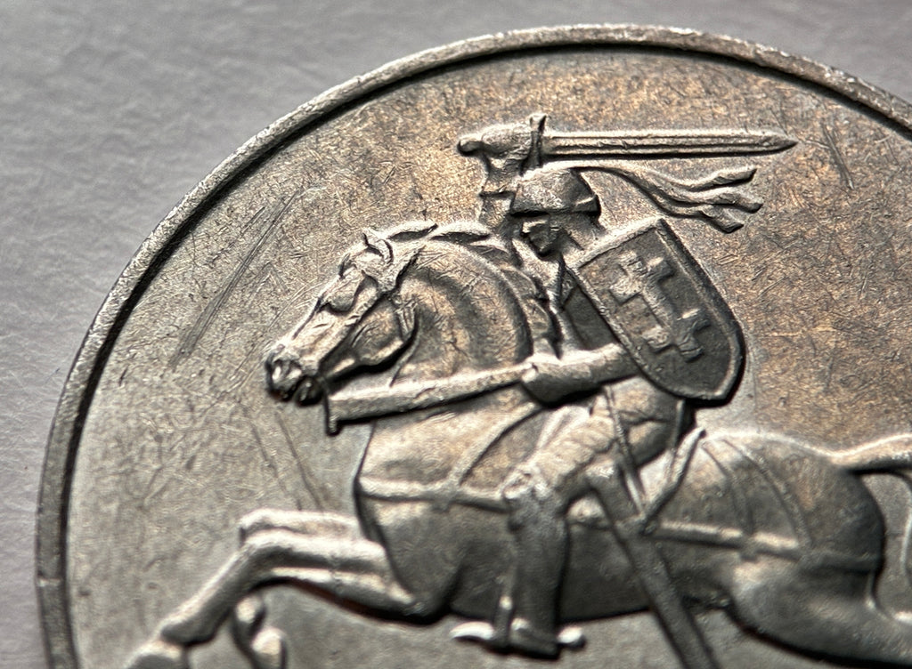 2 Centai 1991 | Litauen | Vytis Ritter | Münze aus Aluminium | schön