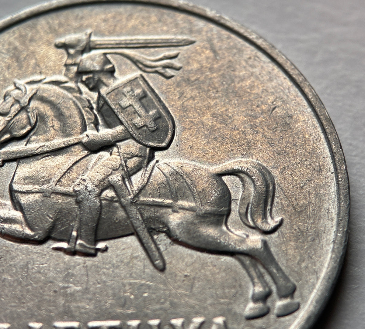2 Centai 1991 | Litauen | Vytis Ritter | Münze aus Aluminium | schön