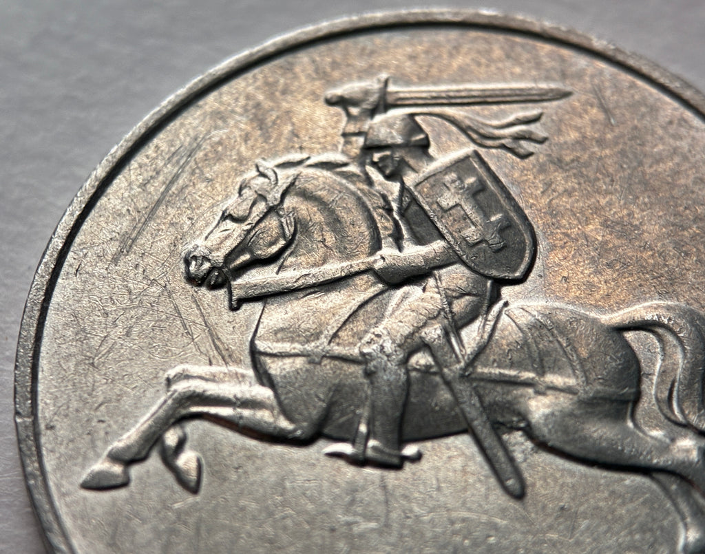 2 Centai 1991 | Litauen | Vytis Ritter | Münze aus Aluminium | schön