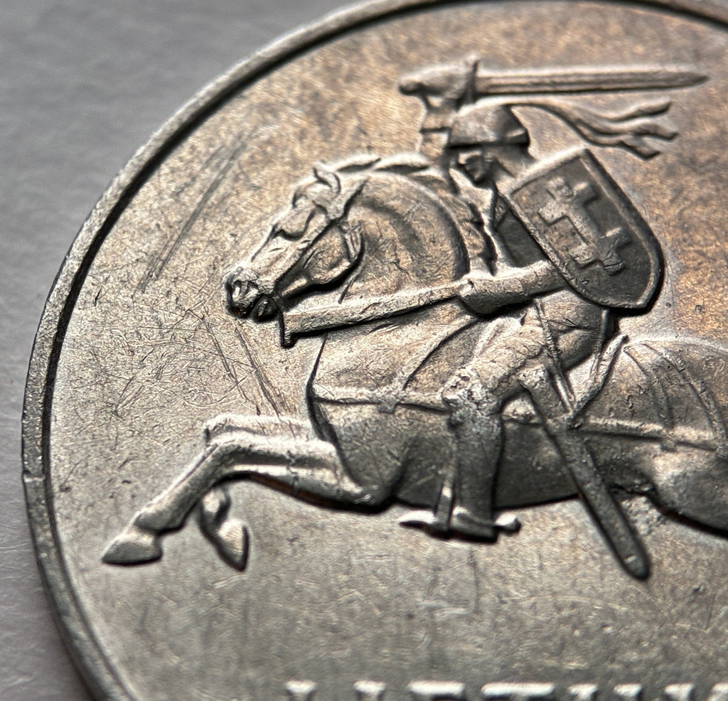 2 Centai 1991 | Litauen | Vytis Ritter | Münze aus Aluminium | schön