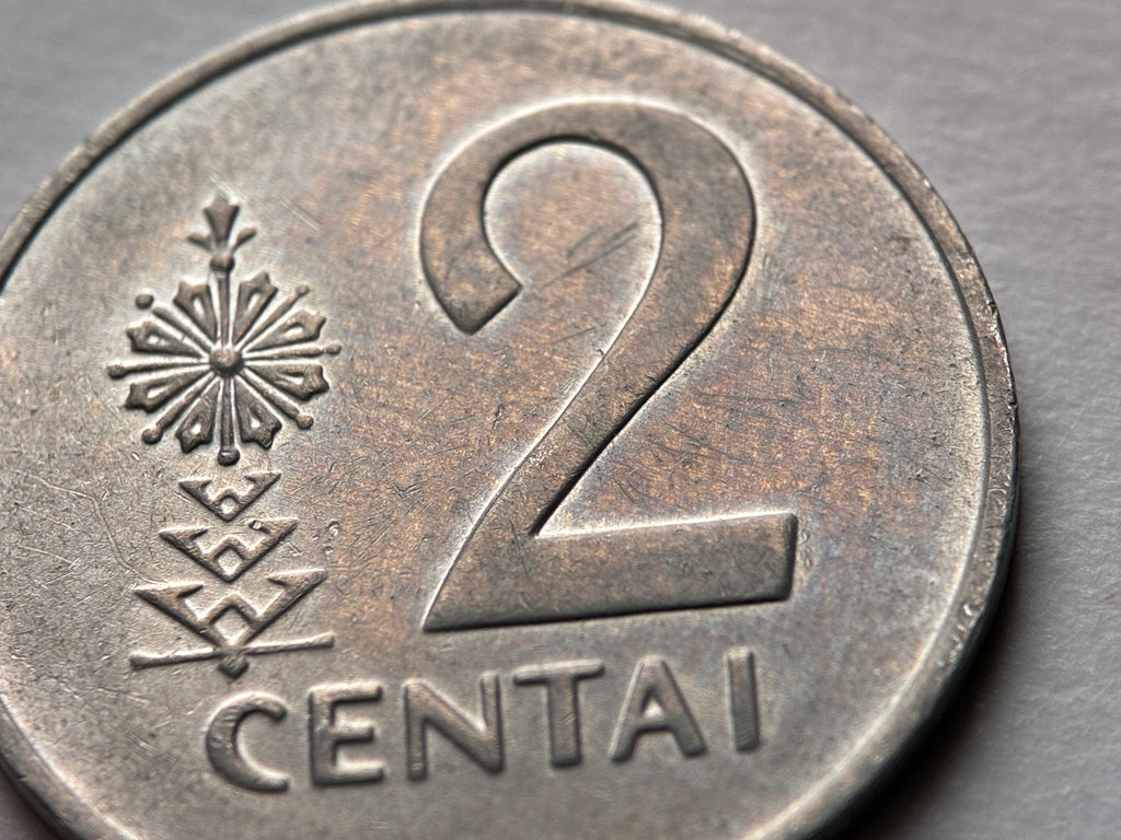 2 Centai 1991 | Litauen | Vytis Ritter | Münze aus Aluminium | schön