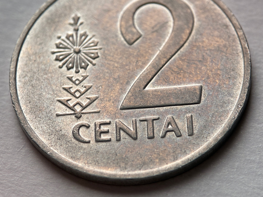 2 Centai 1991 | Litauen | Vytis Ritter | Münze aus Aluminium | schön