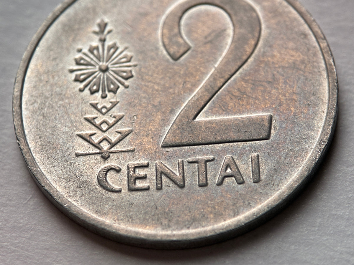 2 Centai 1991 | Litauen | Vytis Ritter | Münze aus Aluminium | schön