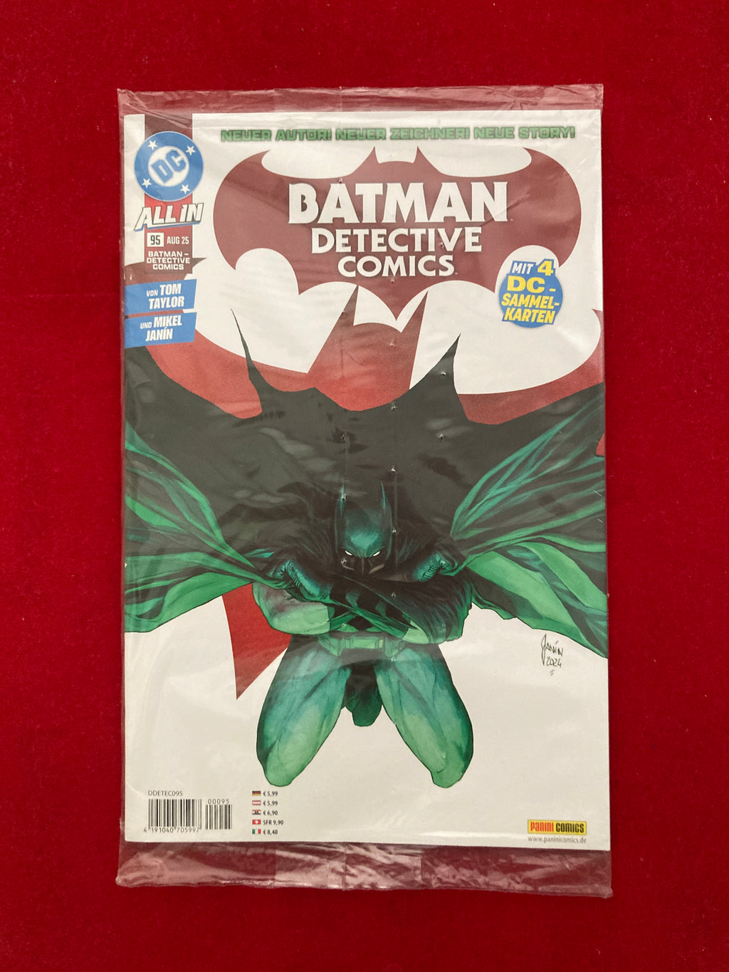 Batman | Detective Comics Nr. 95 | Tom Taylor & Mikel Janin | Mit 4 Sammelkarten | neu
