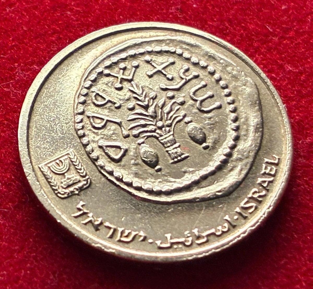 5 Agorot 1986 | Israel | Dattelpalme | Münze aus Aluminiumbronze | schön