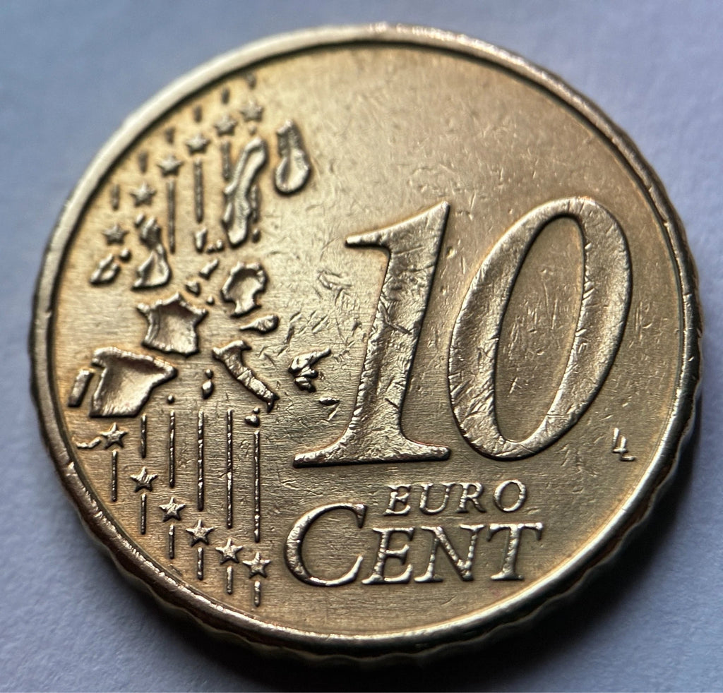 10 Cent 2002 F | Deutschland | Brandenburger Tor | Nordisches Gold Münze
