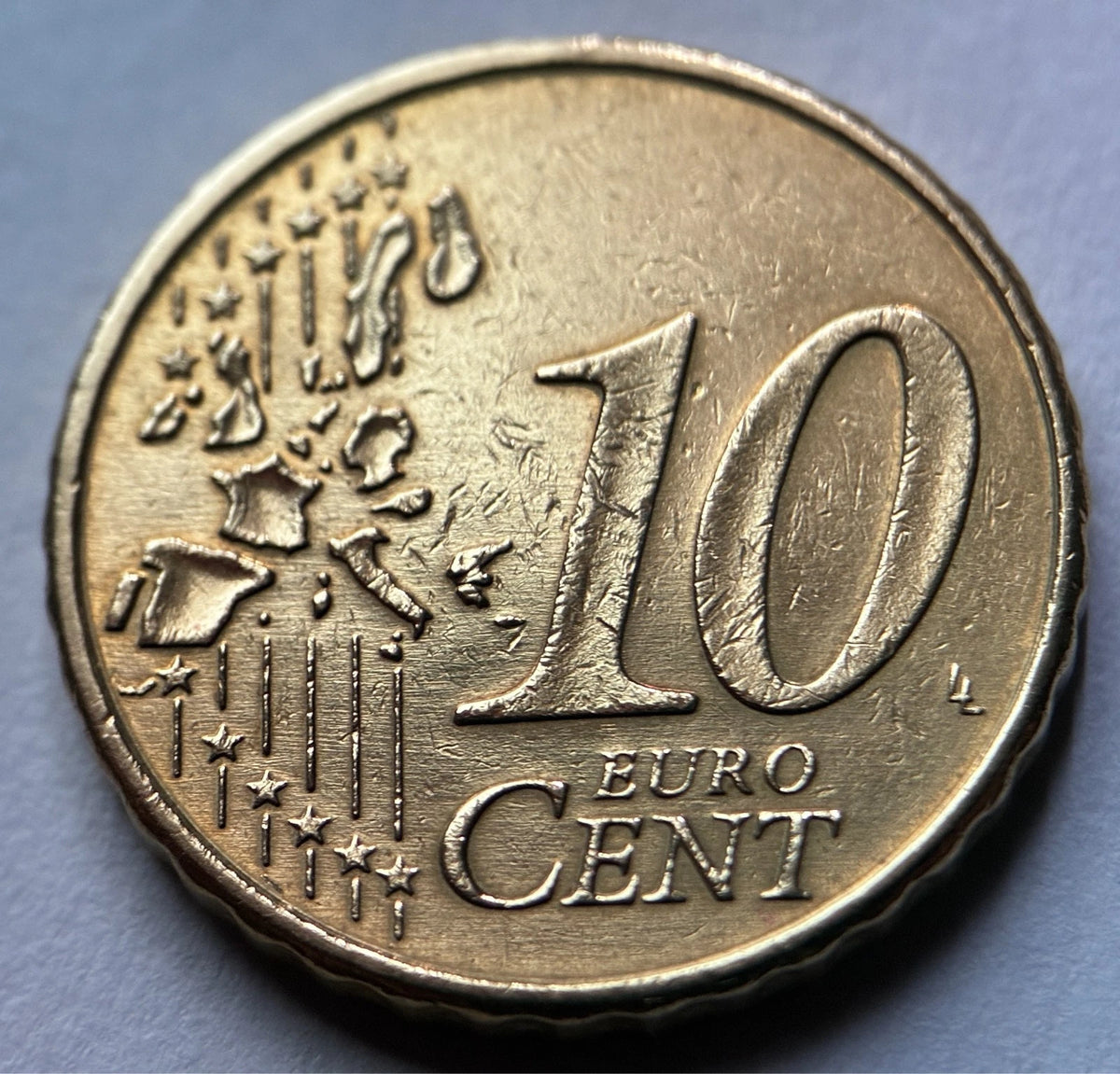 10 Cent 2002 F | Deutschland | Brandenburger Tor | Nordisches Gold Münze