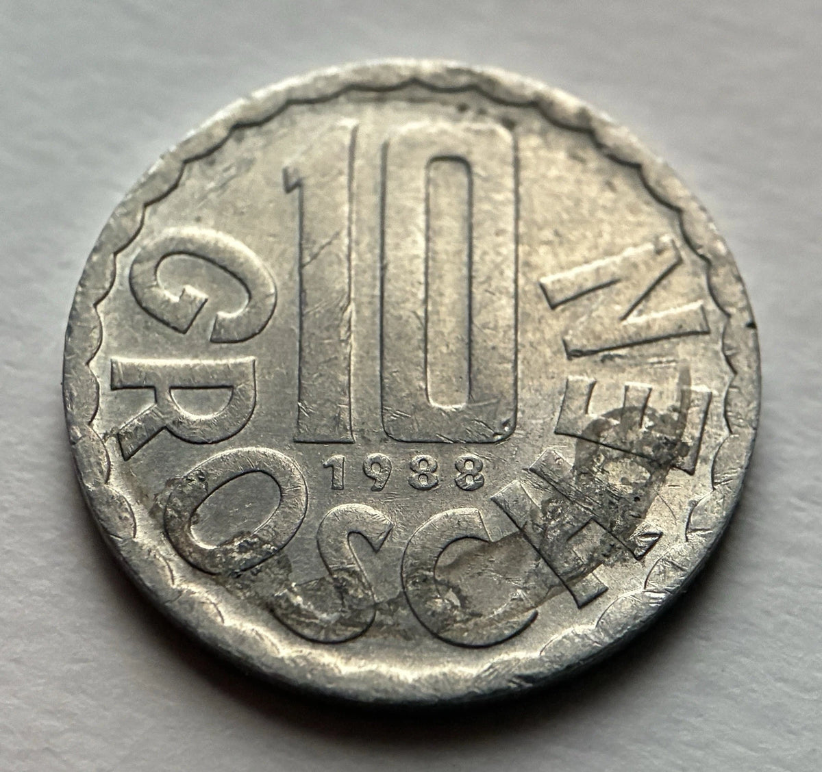 10 Groschen 1988 | Republik Österreich | Aluminium Münze