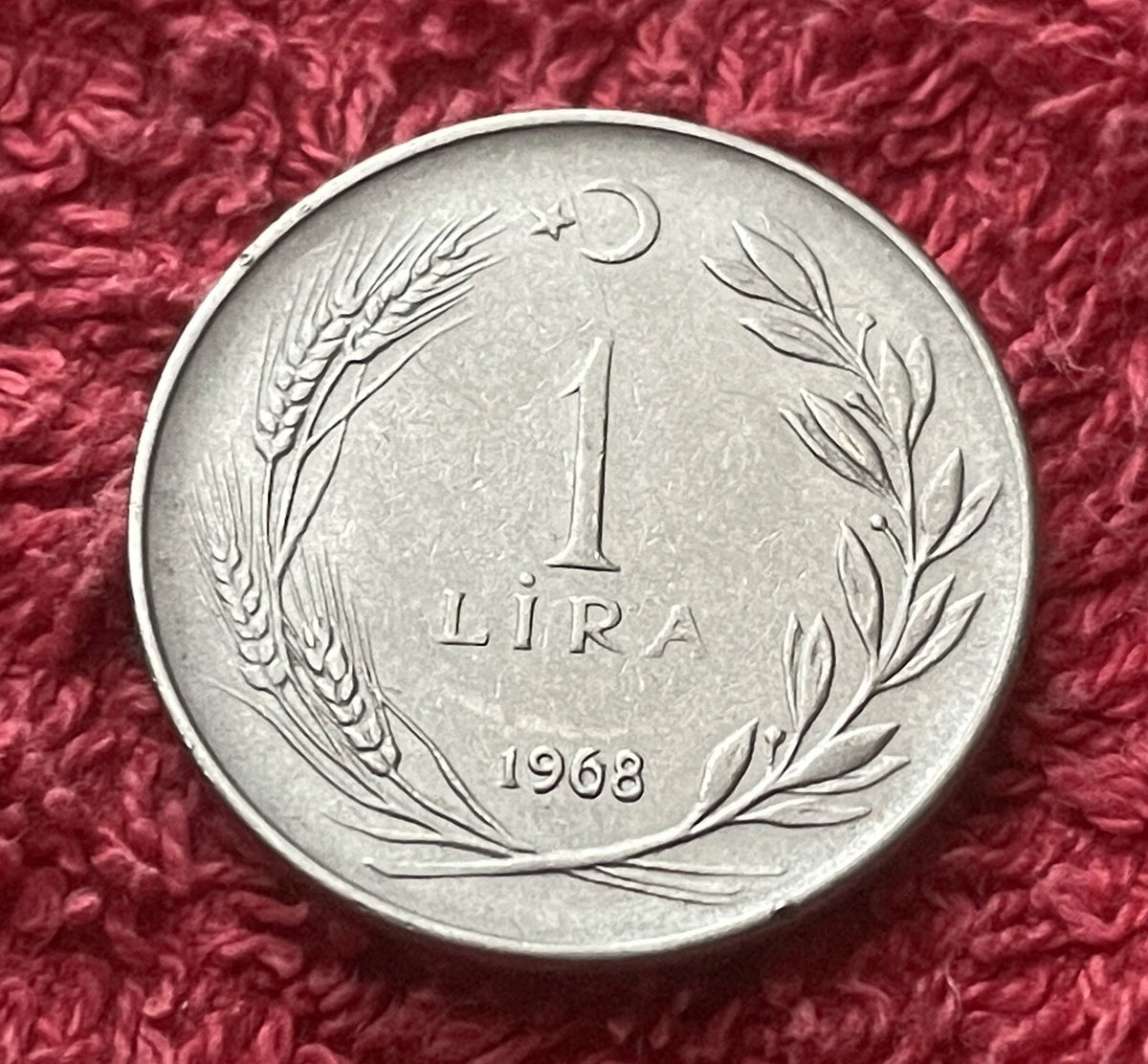 1 Lira 1968 | Türkei | Mustafa Kemal Atatürk | TÜRKİYE CUMHURİYETİ | Edelstahl | Münze