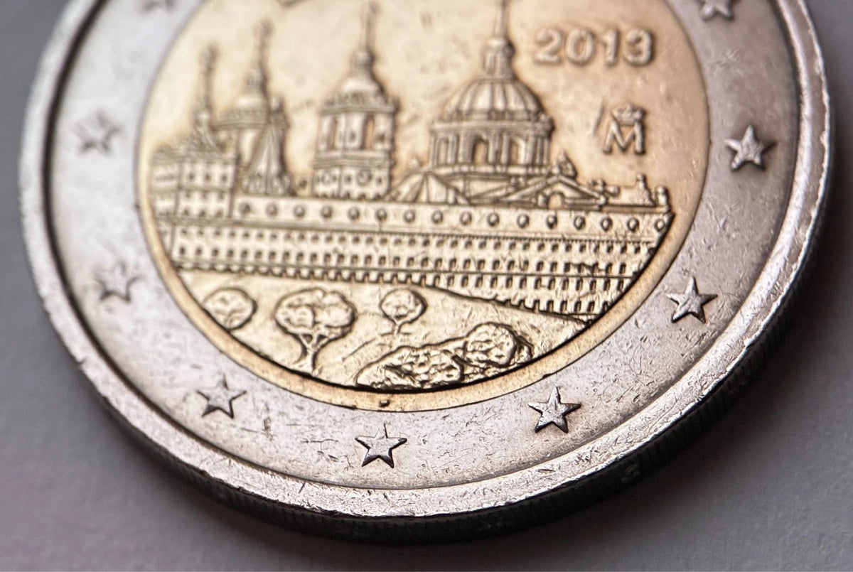 2 Euro 2013 | Spanien | Klosterschloss Escorial | Bi-Metall Gedenkmünze | schön