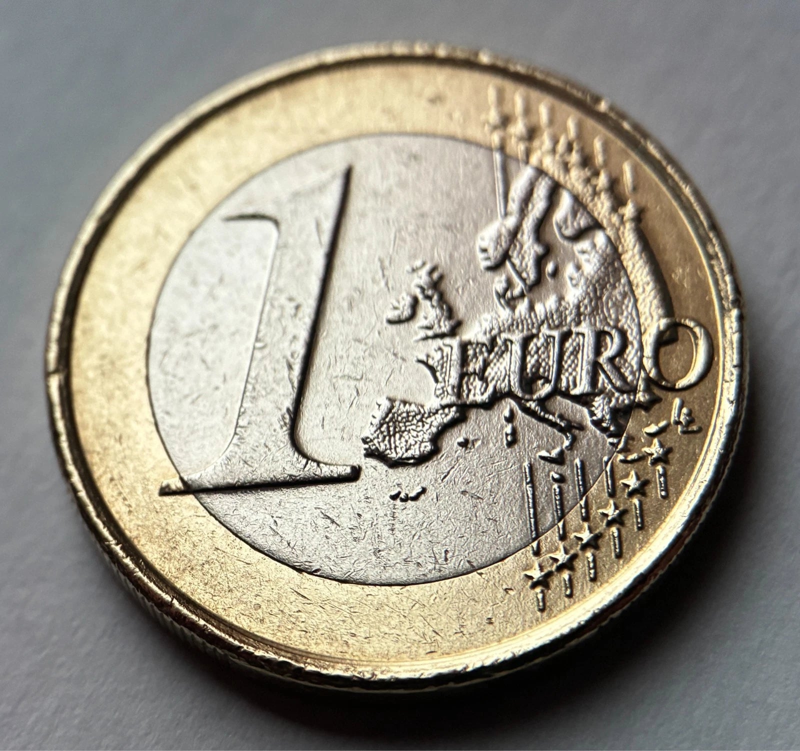 1 Euro 2023 | Kroatien | Marder & Schachbrettmuster | HRVATSKA | Bi-Metall Münze