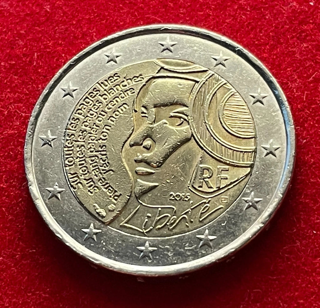 2 Euro 2015 | Frankreich | 225 Jahre Föderationsfest | Bi-Metall Gedenkmünze | Sehr schön