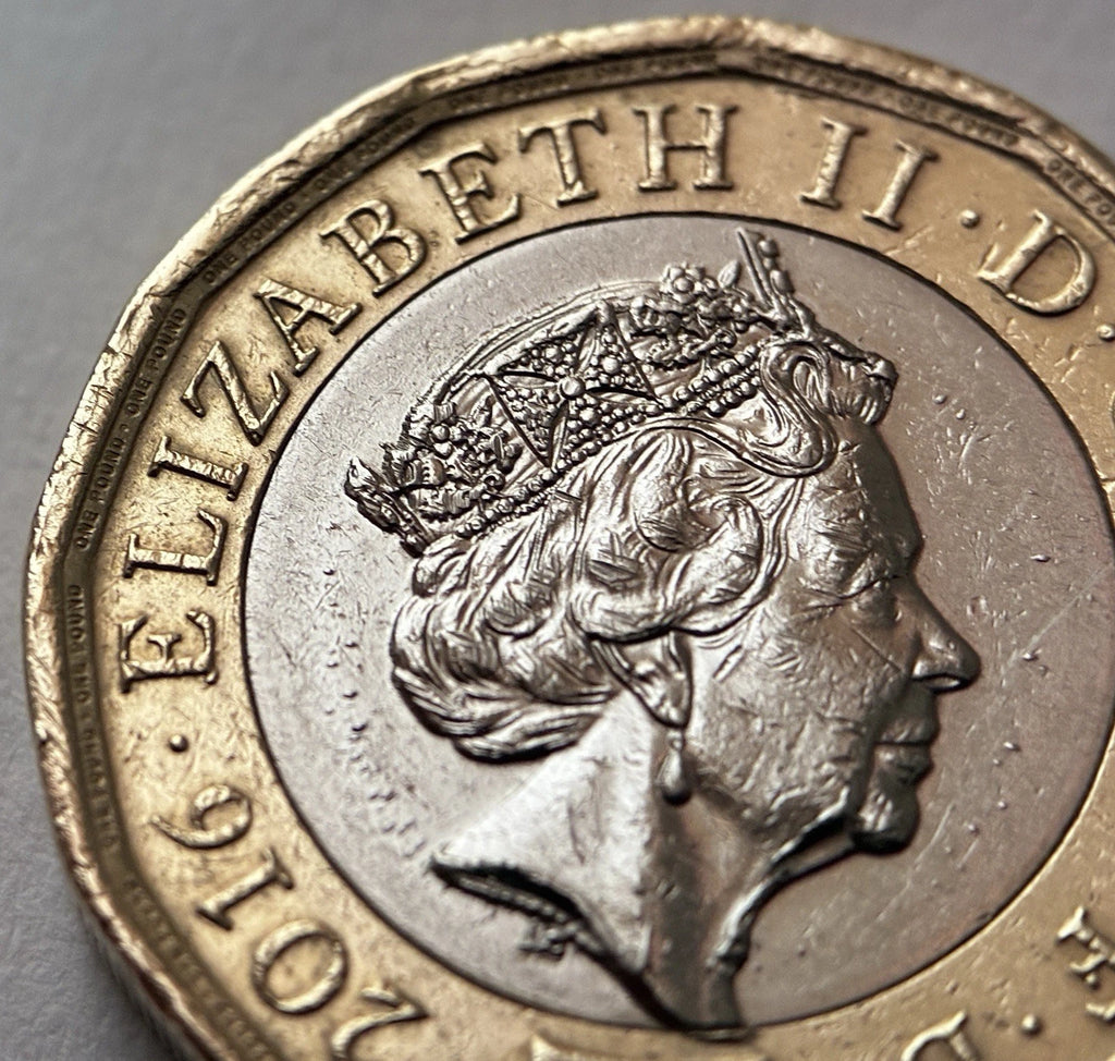 1 Pfund 2016 – Königin Elizabeth II. – Großbritannien – Seltene Fehlprägung / Rarität