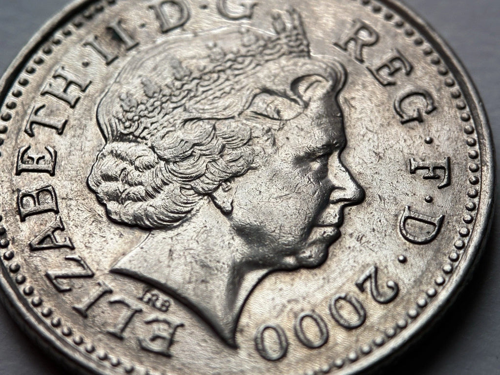 10 Pence 2000 | Großbritannien | Elizabeth II. | gekrönter Löwe | Kupfer-Nickel Münze