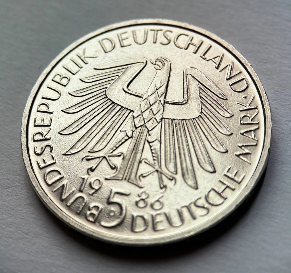 5 DM 1986 D | BRD | 600 Jahre Universität Heidelberg Gedenkmünze
