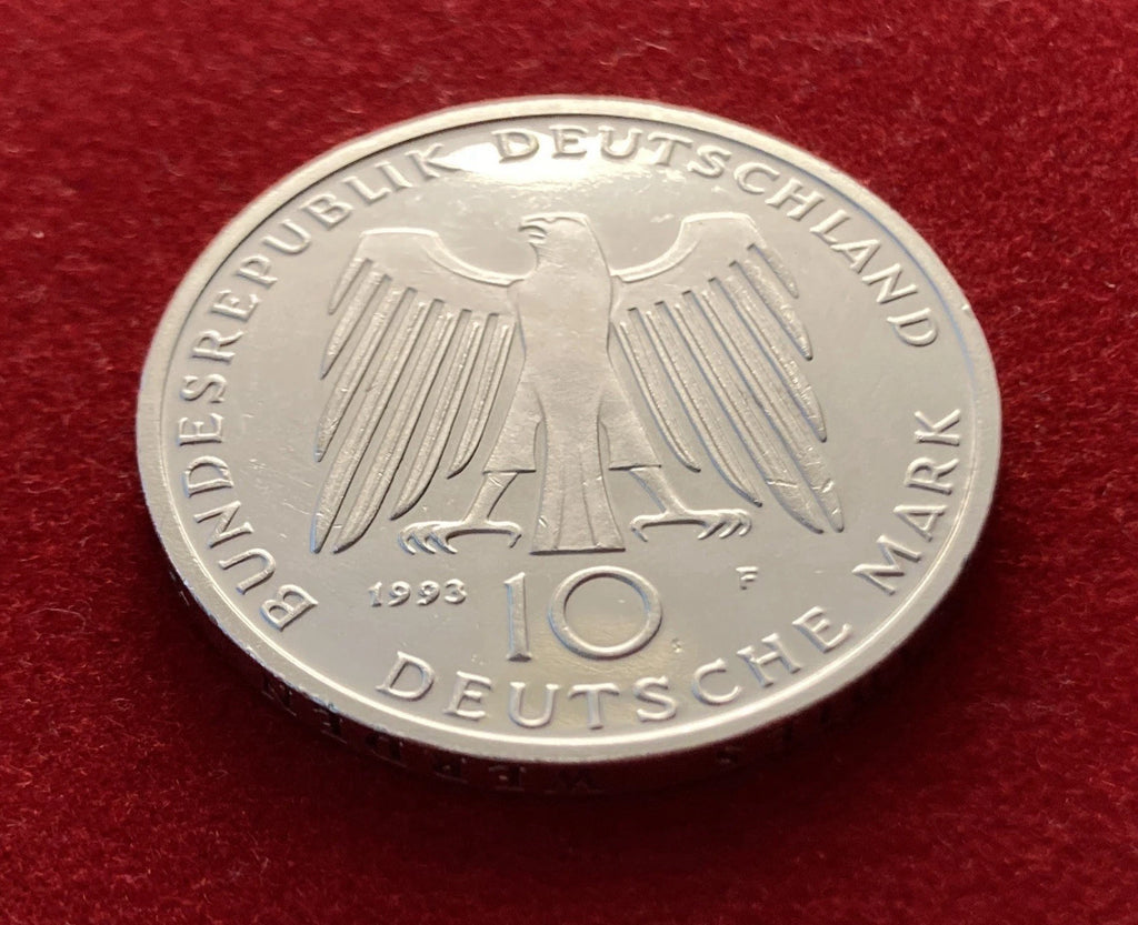 10 Deutsche Mark 1993 F | Bundesrepublik Deutschland | 1000 Jahre Potsdam | 625er Silbermünze | vorzüglich