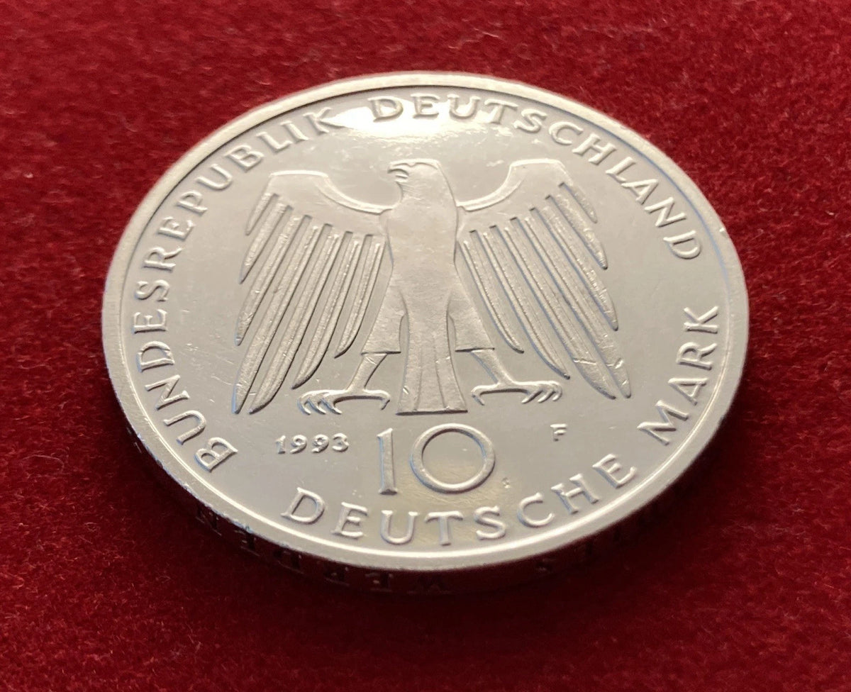 10 Deutsche Mark 1993 F | Bundesrepublik Deutschland | 1000 Jahre Potsdam | 625er Silbermünze | vorzüglich