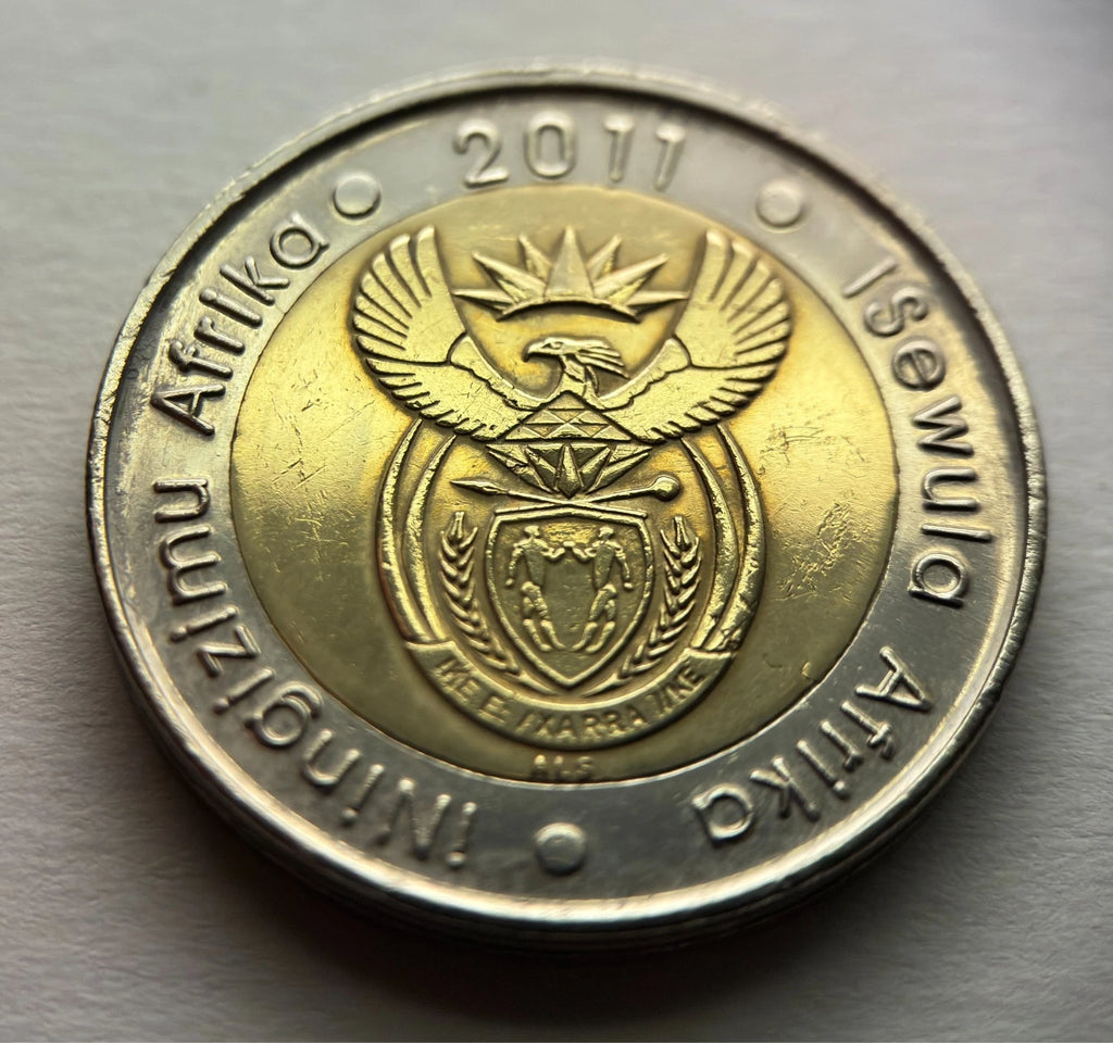 5 Rand 2011 | Südafrika | Gnu (Wildtier) | Bi-Metall Münze | schön