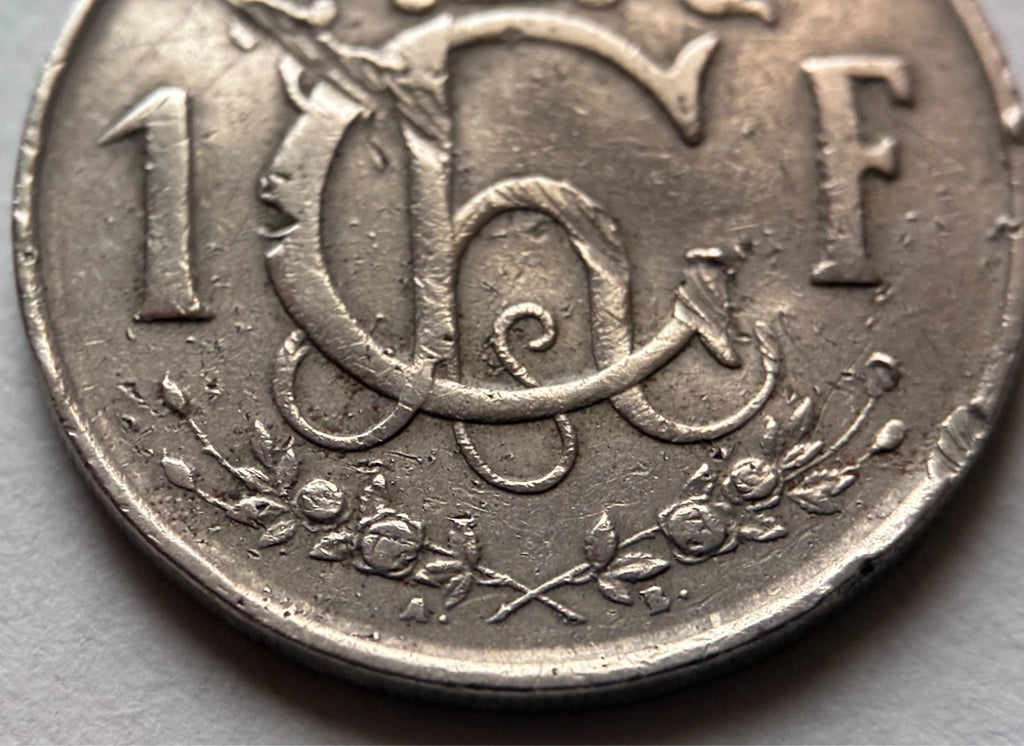 1 Franc 1952 | Luxemburg | „Feierstëppler“ | Großherzogin Charlotte | Kupfer-Nickel-Münze | schön